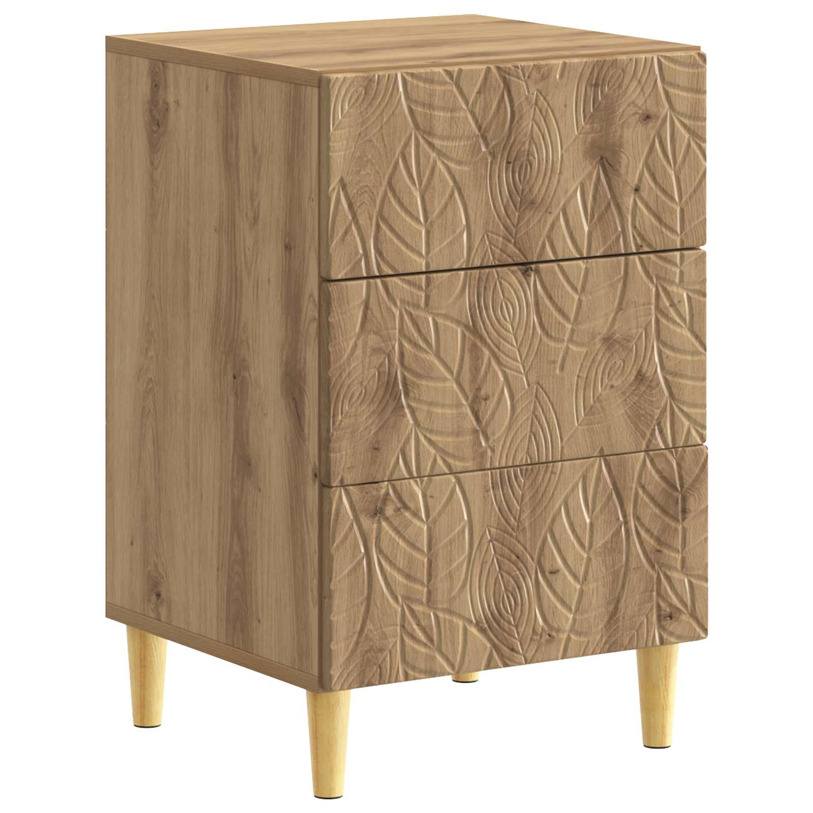Table de chevet Chêne artisanal 43 x 39,5 x 66,5 cm - XIOS