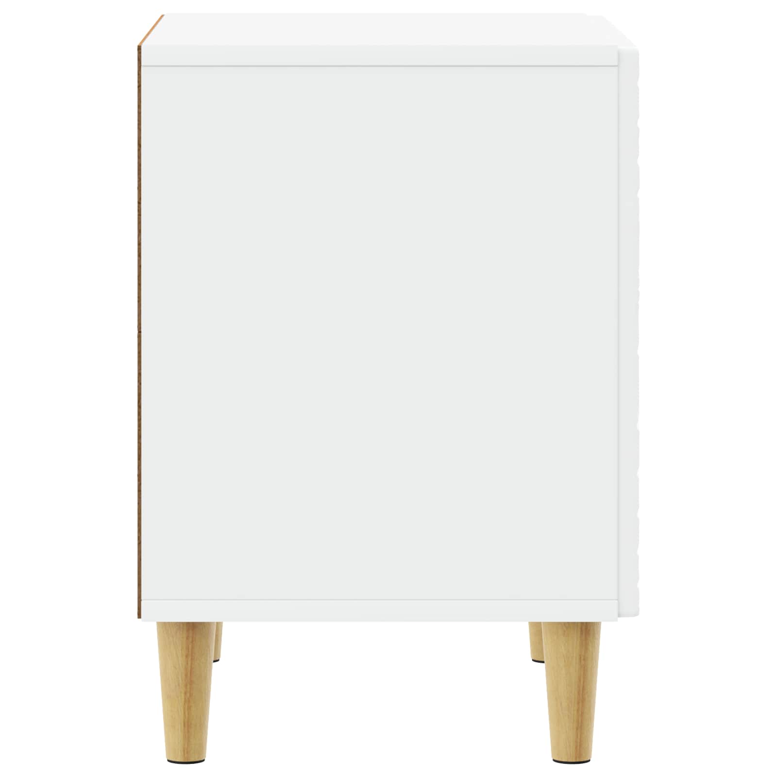 Table de chevet 2 pcs Blanc 43 x 34,5 x 50 cm Bois d'ingénierie - XIOS