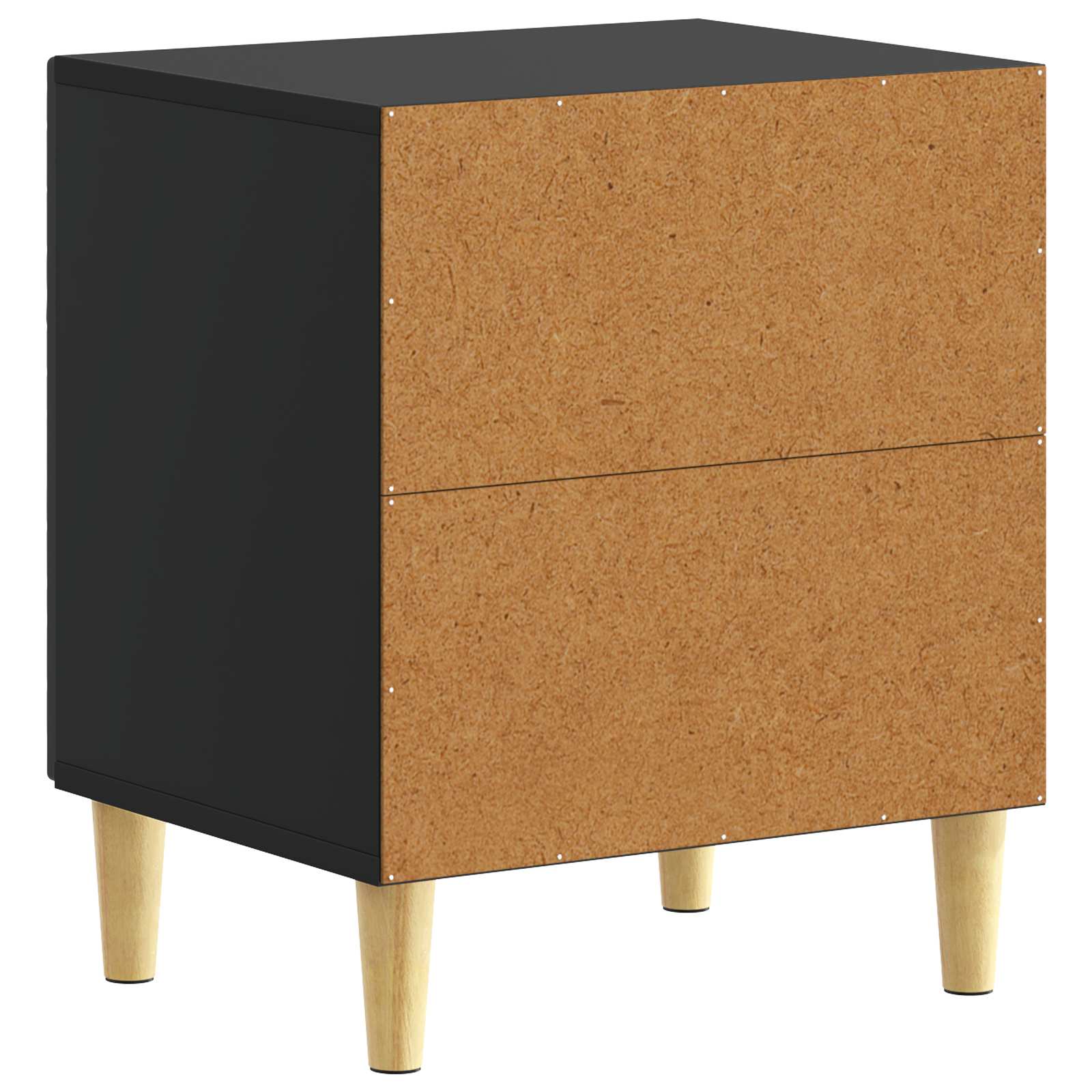 Table de chevet 2 pcs Noir 43 x 34,5 x 50 cm Bois d'ingénierie - XIOS