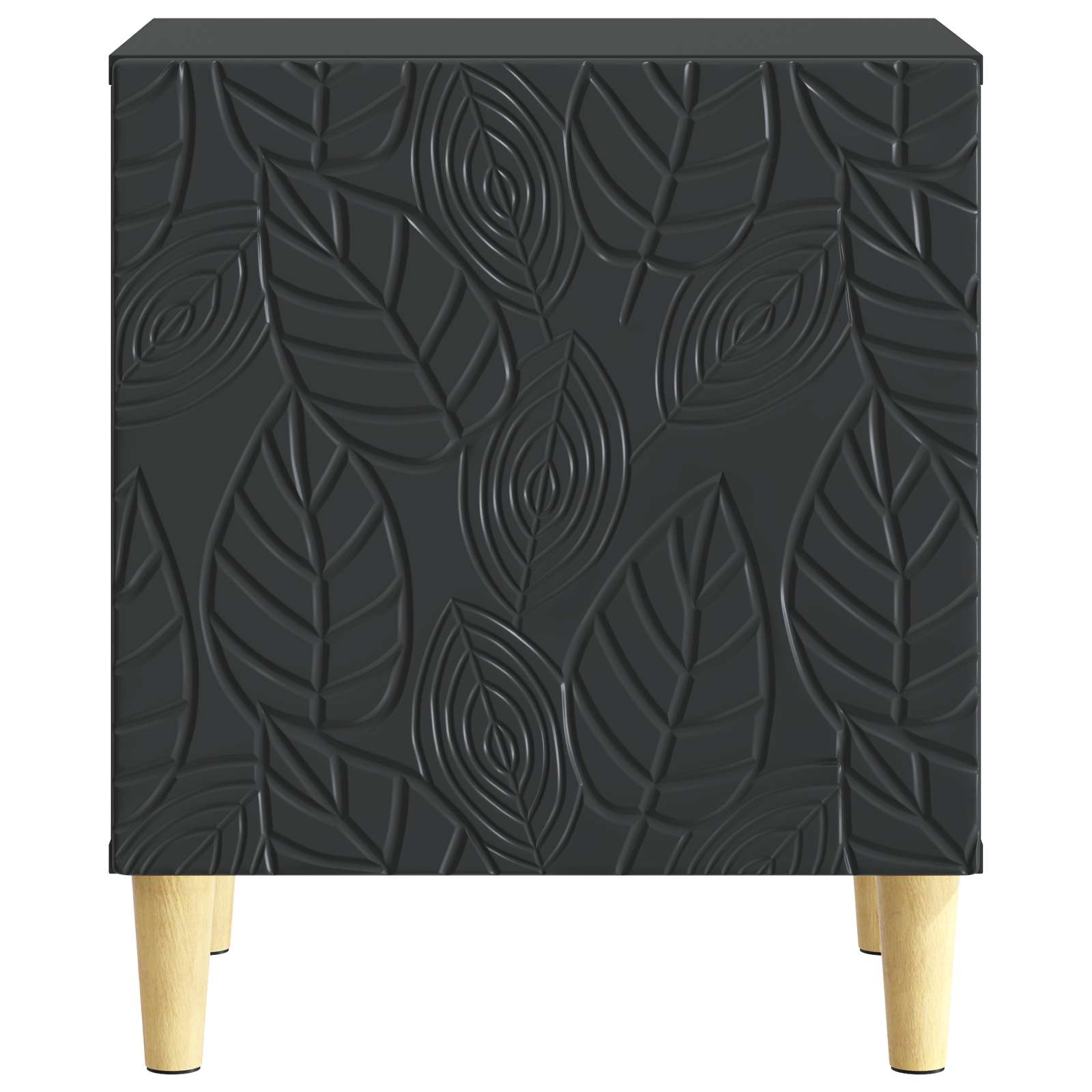 Table de chevet 2 pcs Noir 43 x 34,5 x 50 cm Bois d'ingénierie - XIOS