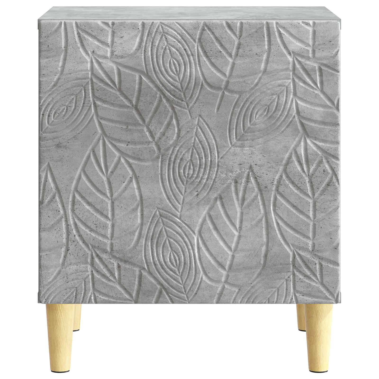 Table de chevet Gris béton 43 x 34,5 x 50 cm Bois d'ingénierie - XIOS