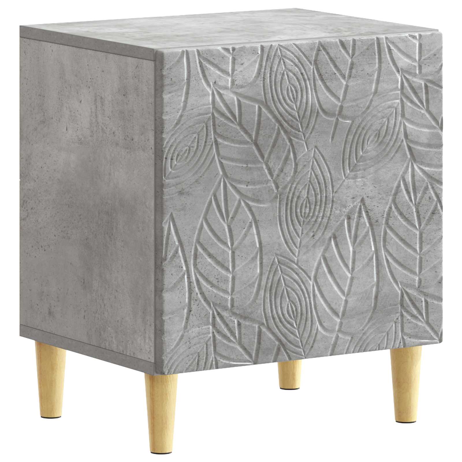 Table de chevet 2 pcs Gris béton 43 x 34,5 x 50 cm - XIOS