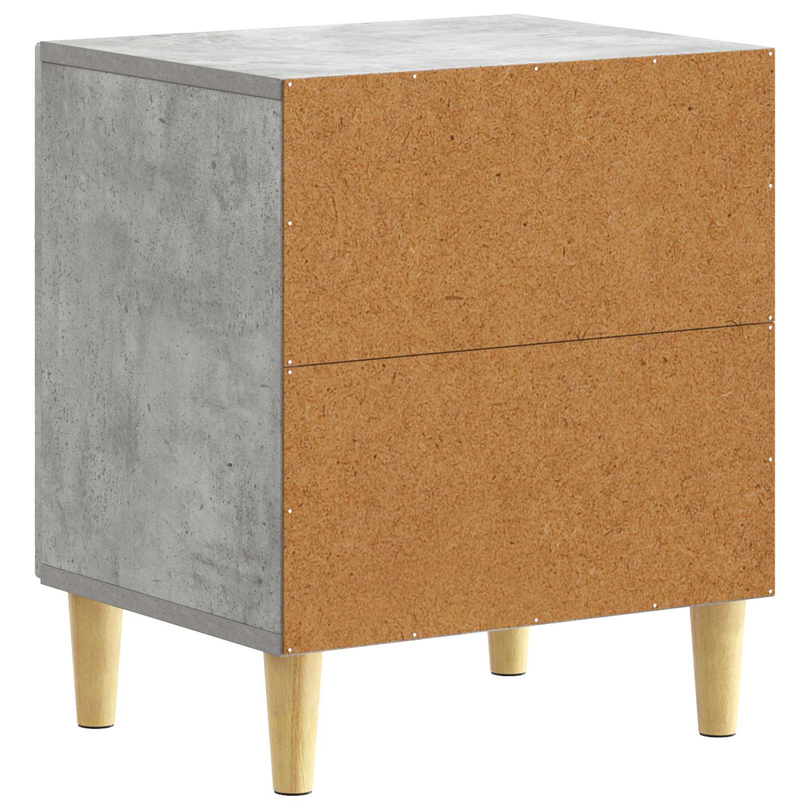 Table de chevet 2 pcs Gris béton 43 x 34,5 x 50 cm - XIOS