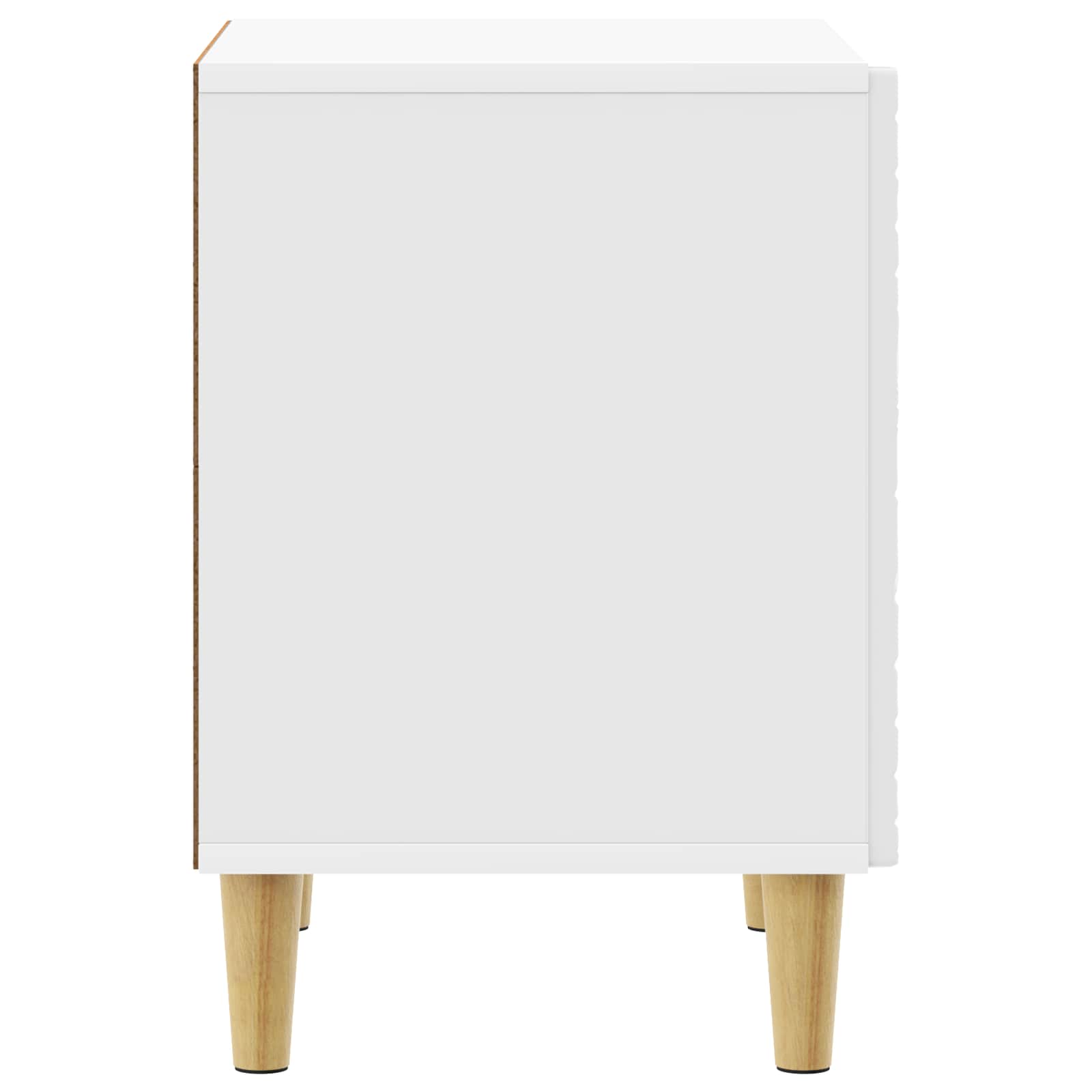 Table de chevet 2 pcs Blanc brillant 43 x 34,5 x 50 cm - XIOS