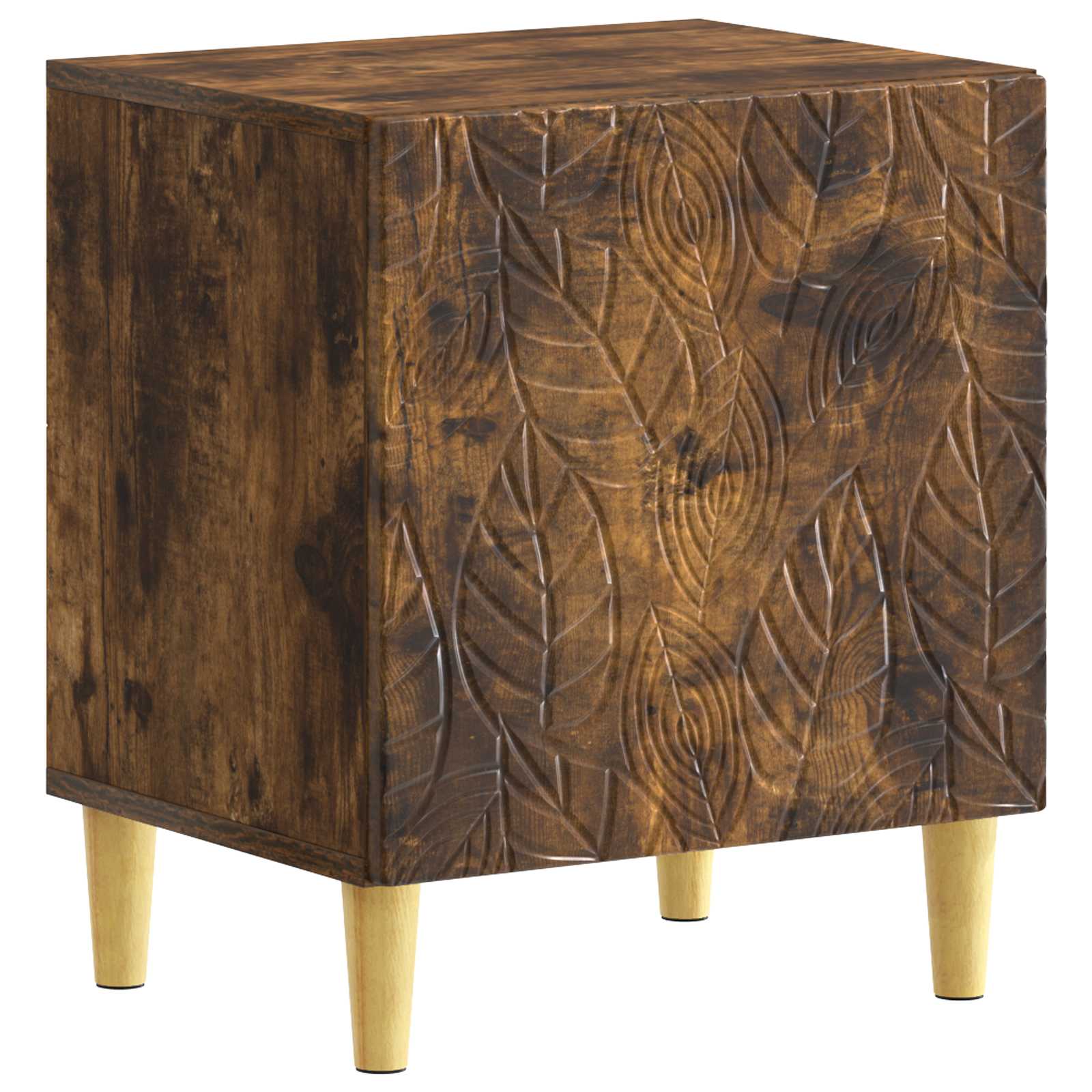 Table de chevet Chêne fumé 43 x 34,5 x 50 cm Bois d'ingénierie - XIOS