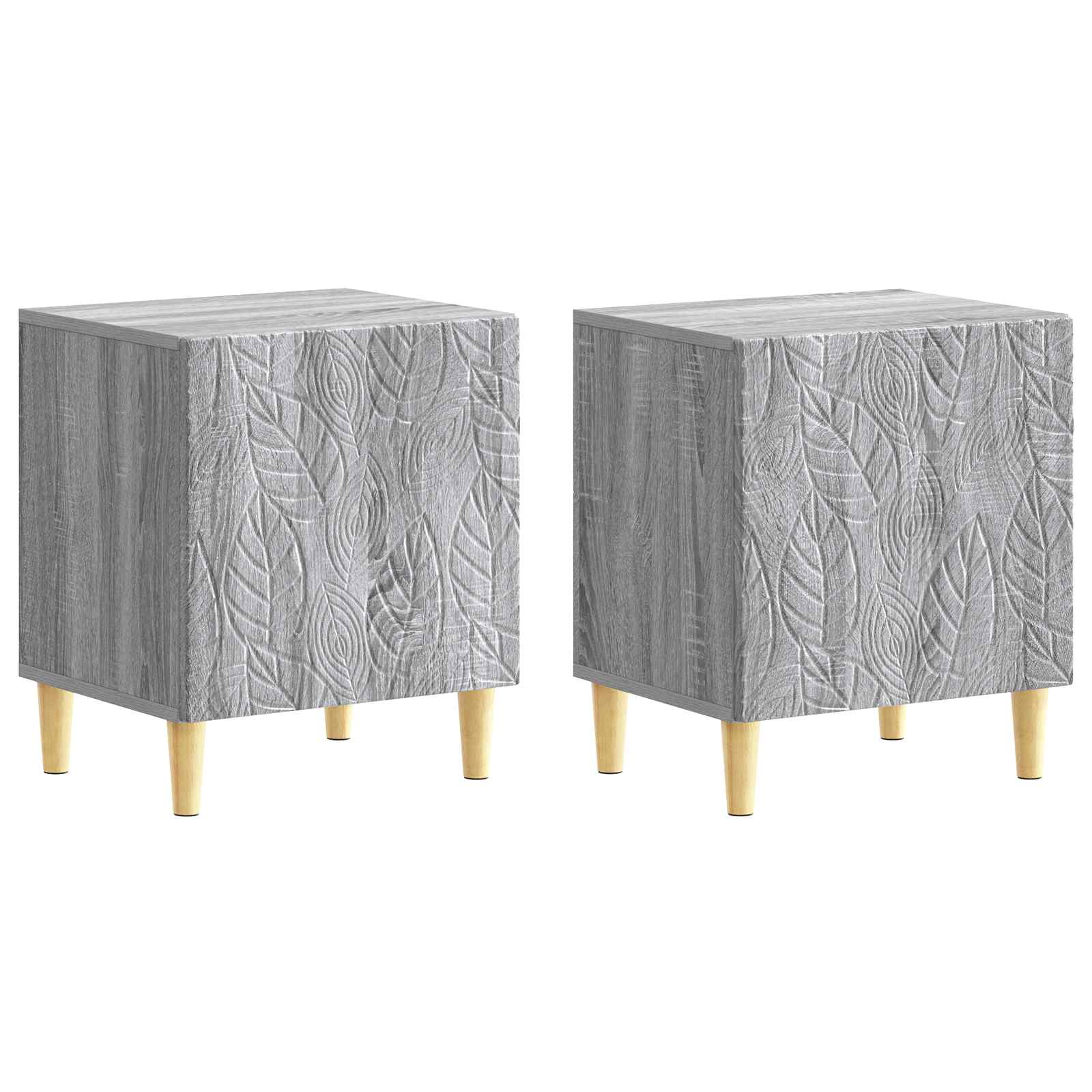 Table de chevet 2 pcs Sonoma gris 43 x 34,5 x 50 cm - XIOS