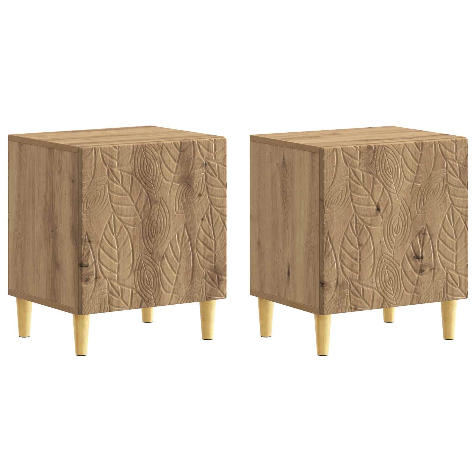 Table de chevet 2 pcs Chêne artisanal 43 x 34,5 x 50 cm - XIOS