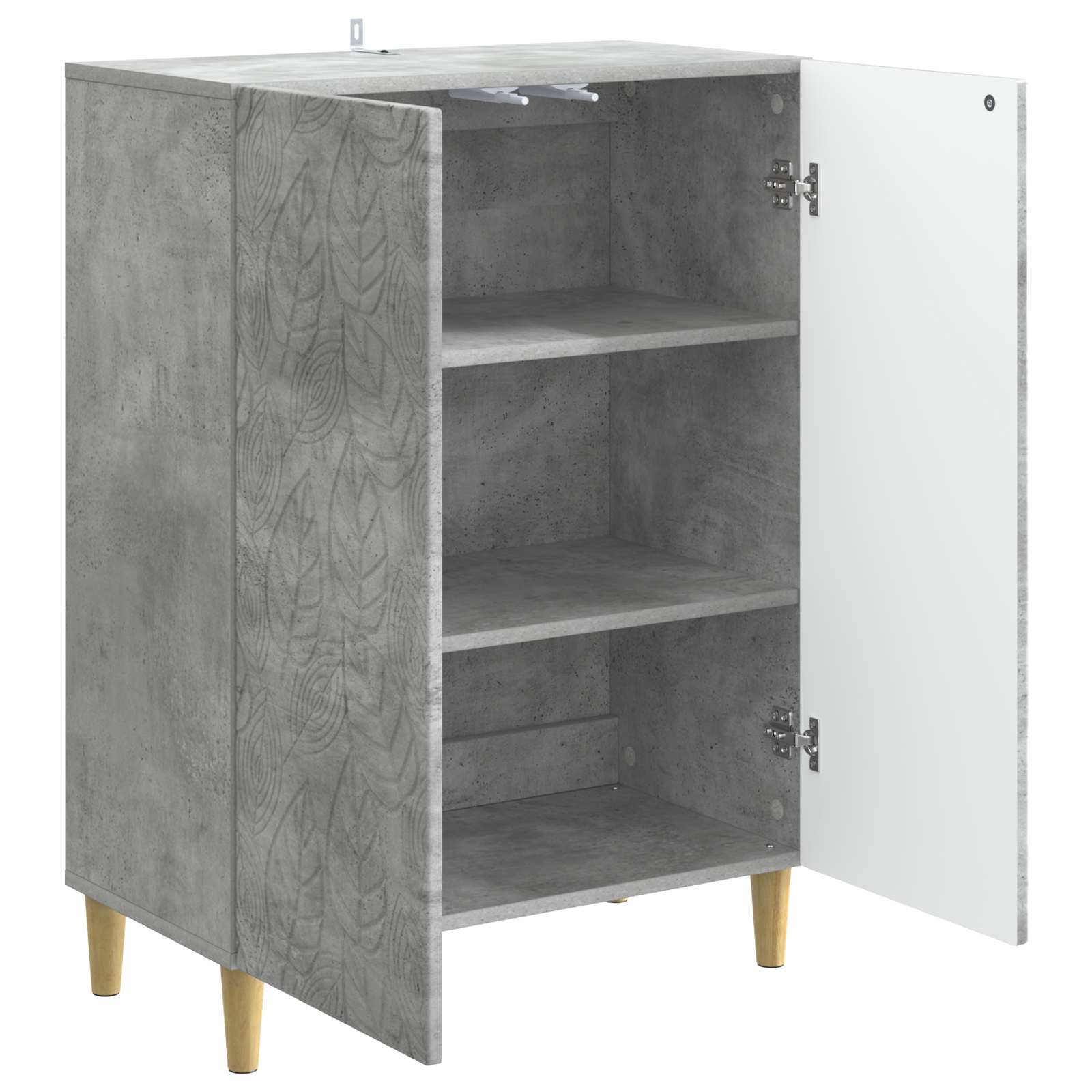 Buffet Gris béton 66 x 34,5 x 90 cm Bois d'ingénierie - XIOS