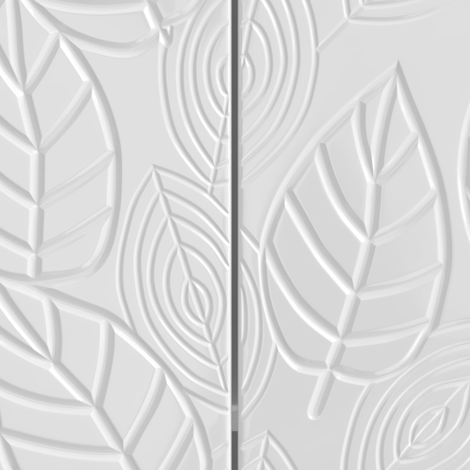 Buffet Blanc brillant 66 x 34,5 x 90 cm Bois d'ingénierie - XIOS