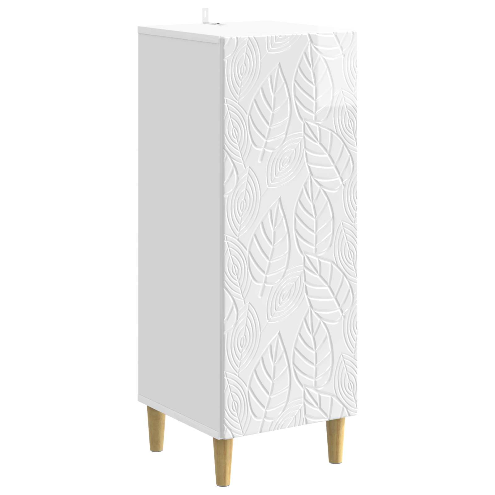 Buffet Blanc brillant 33 x 34,5 x 90 cm Bois d'ingénierie - XIOS
