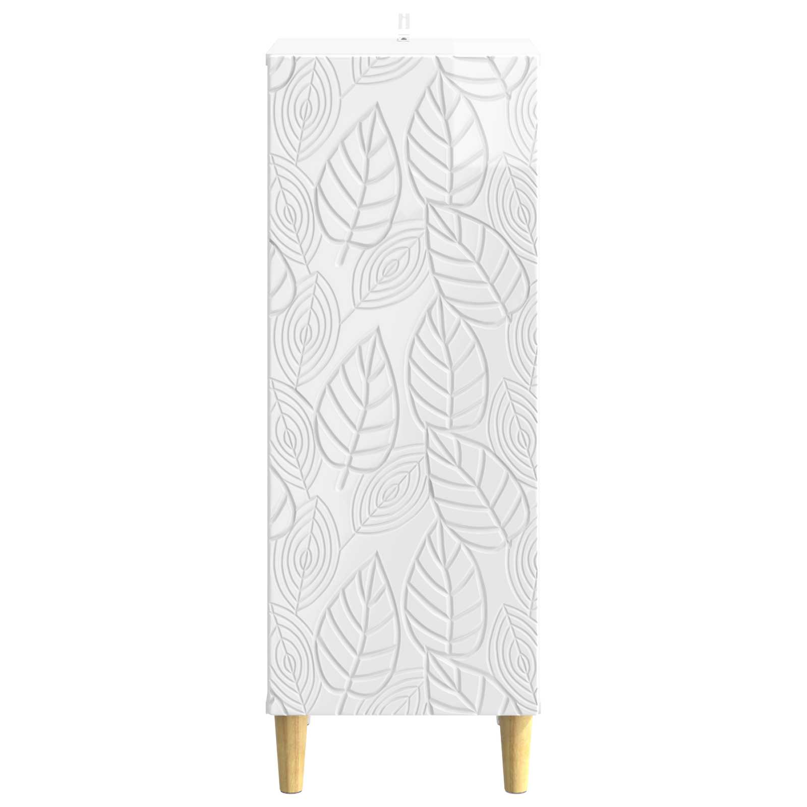 Buffet Blanc brillant 33 x 34,5 x 90 cm Bois d'ingénierie - XIOS