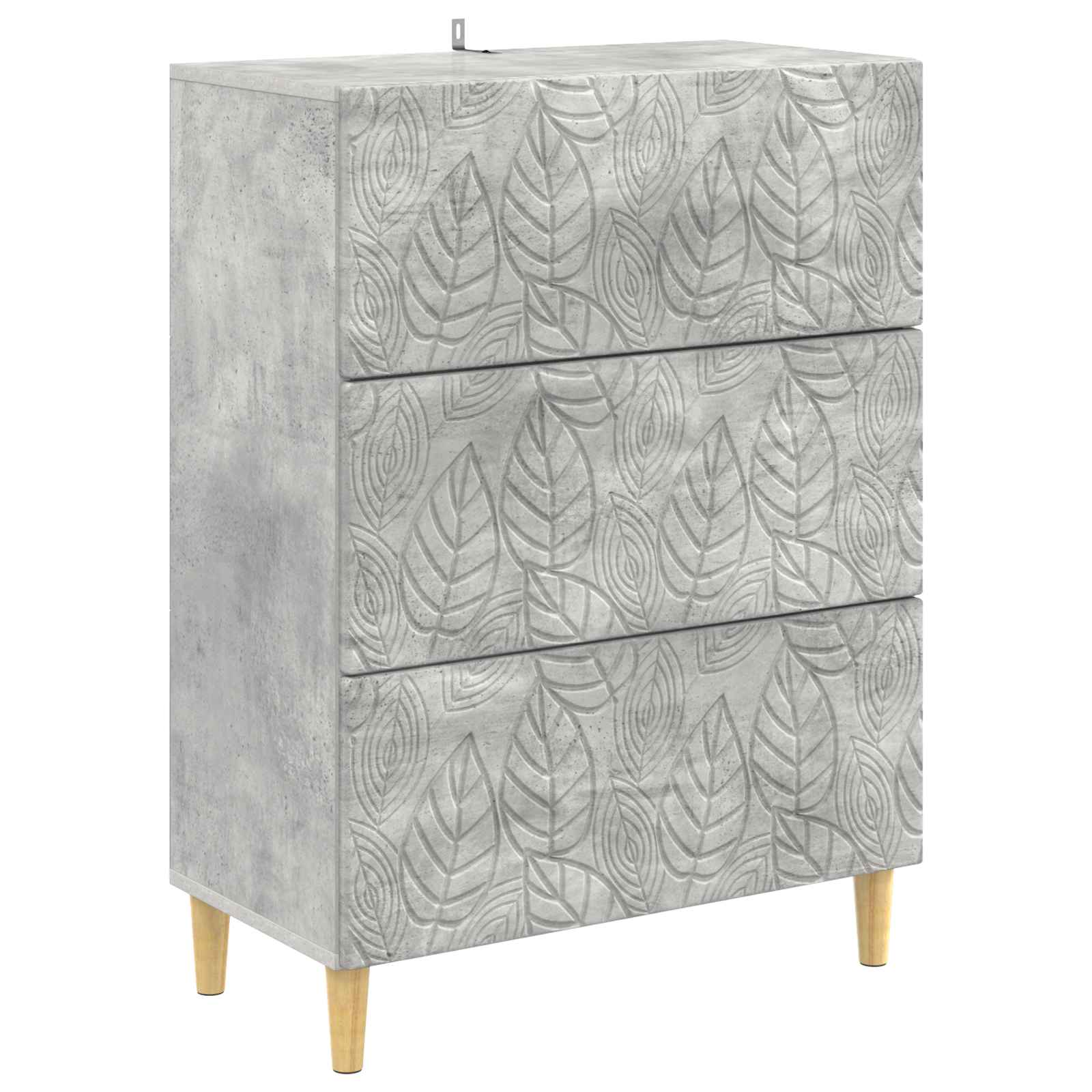 Armoire à tiroirs Gris béton 66 x 34,5 x 90 cm