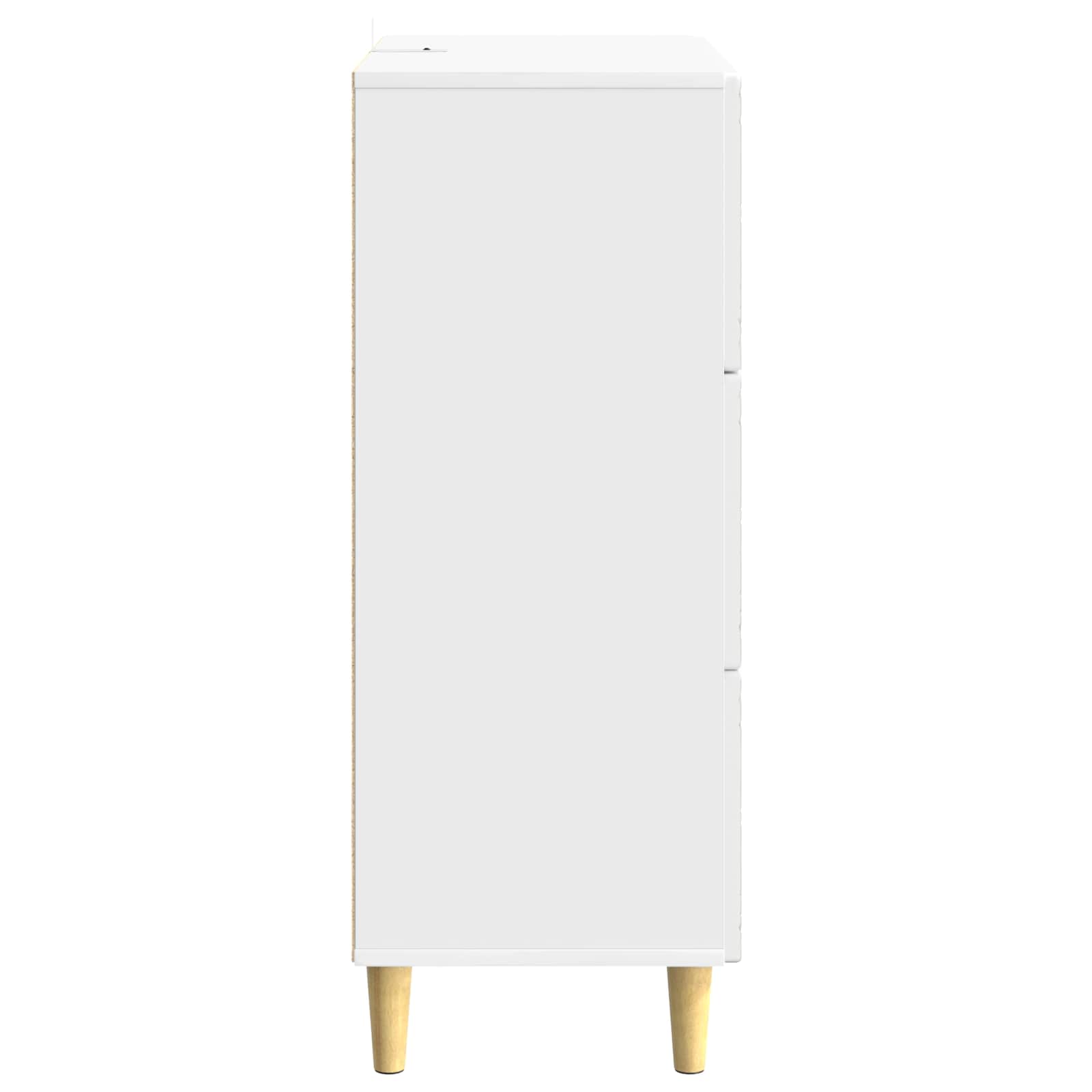 Armoire à tiroirs Blanc brillant 66 x 34,5 x 90 cm