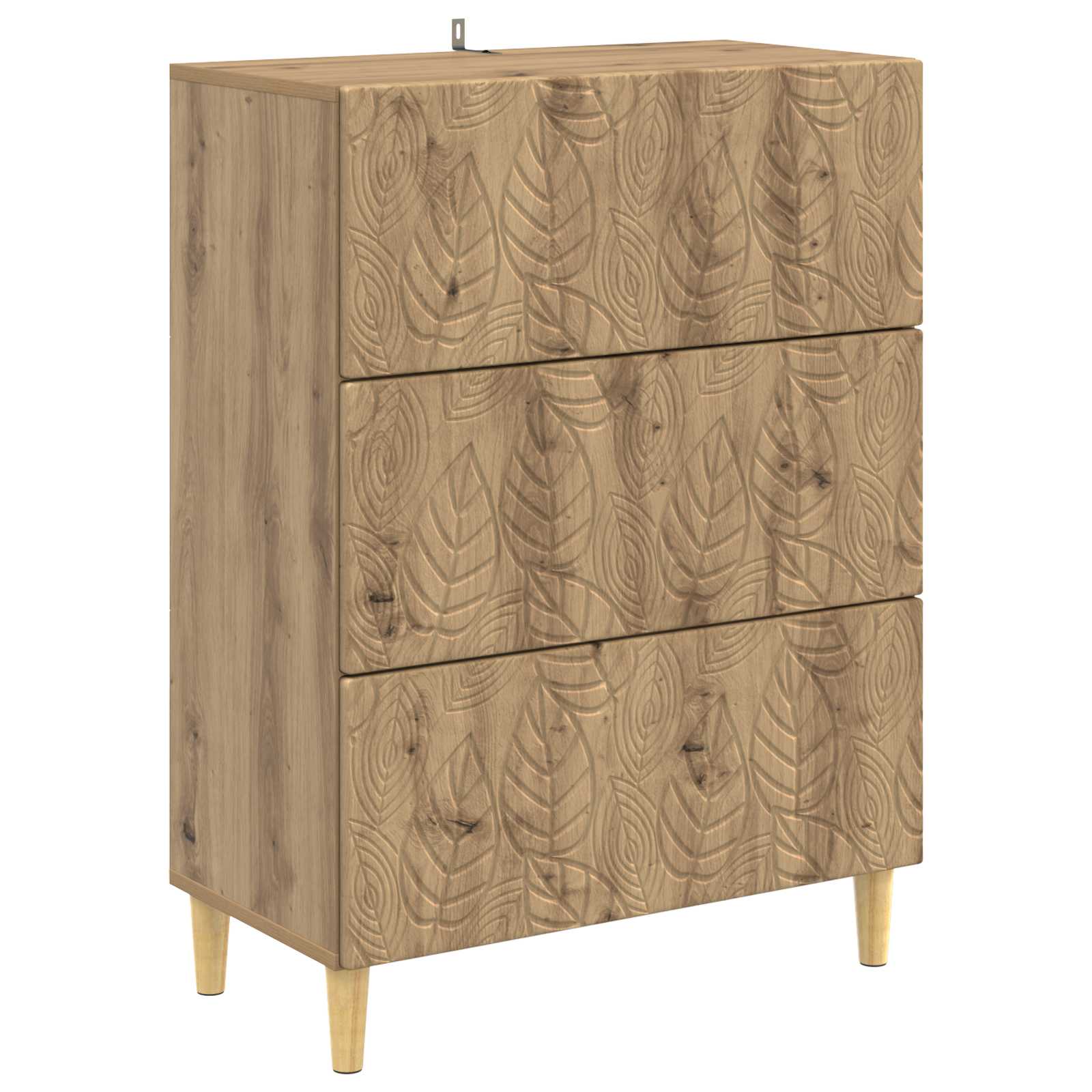 Armoire à tiroirs Chêne artisanal 66 x 34,5 x 90 cm - XIOS