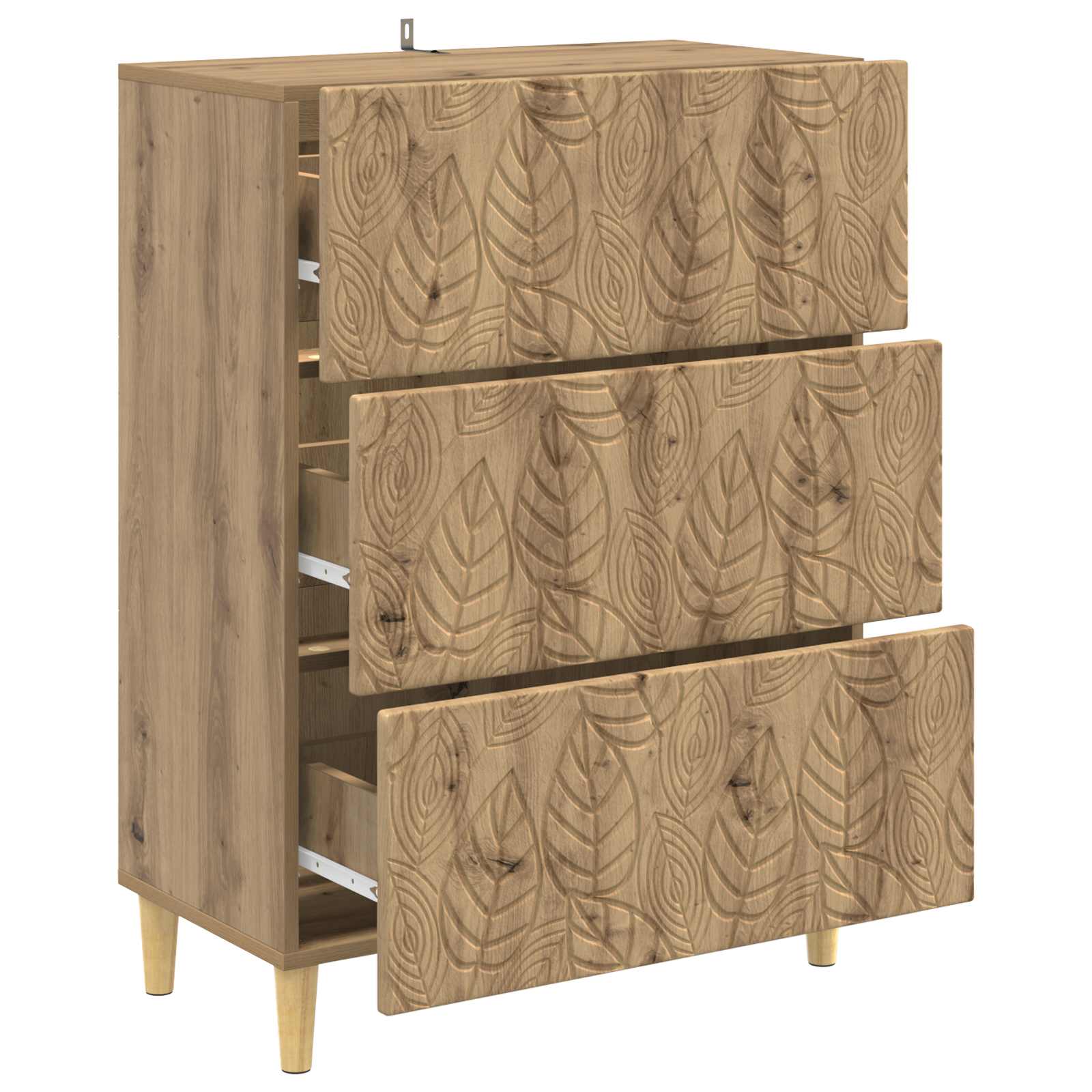 Armoire à tiroirs Chêne artisanal 66 x 34,5 x 90 cm - XIOS