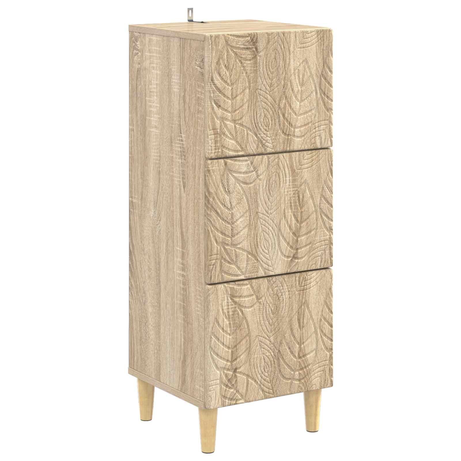 Armoire à tiroirs Chêne Sonoma 33 x 34,5 x 90 cm - XIOS