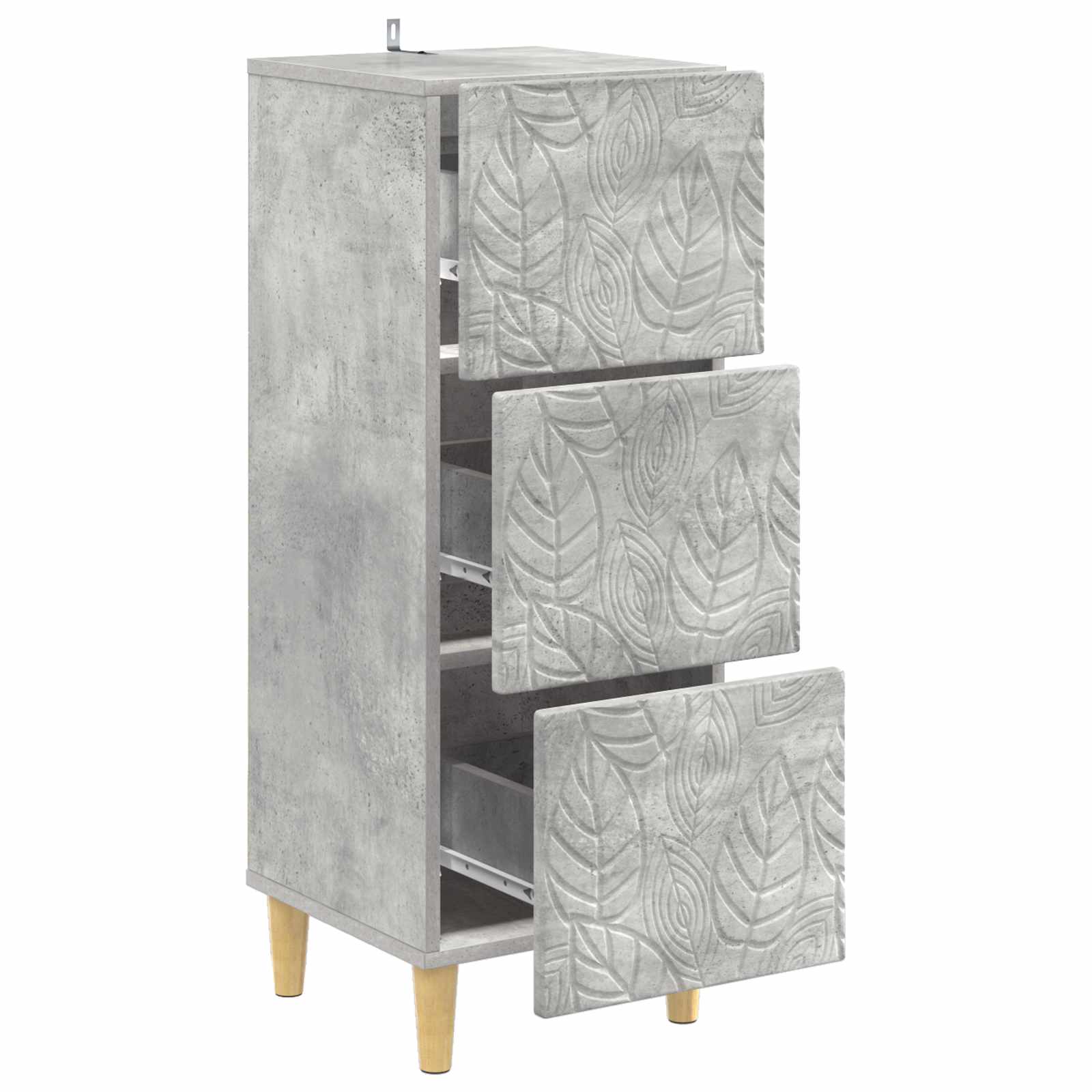 Armoire à tiroirs Gris béton 33 x 34,5 x 90 cm - XIOS