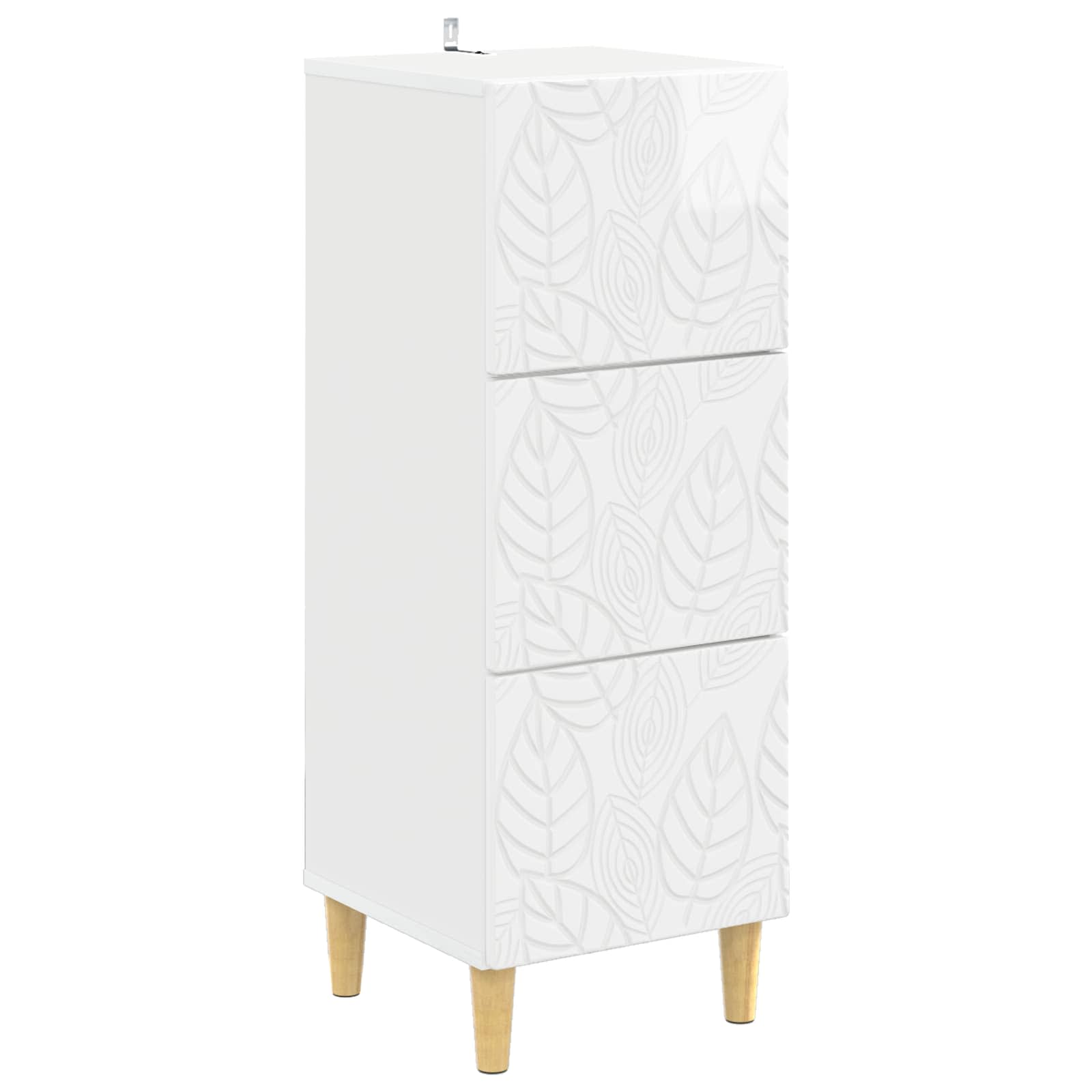 Armoire à tiroirs Blanc brillant 33 x 34,5 x 90 cm - XIOS