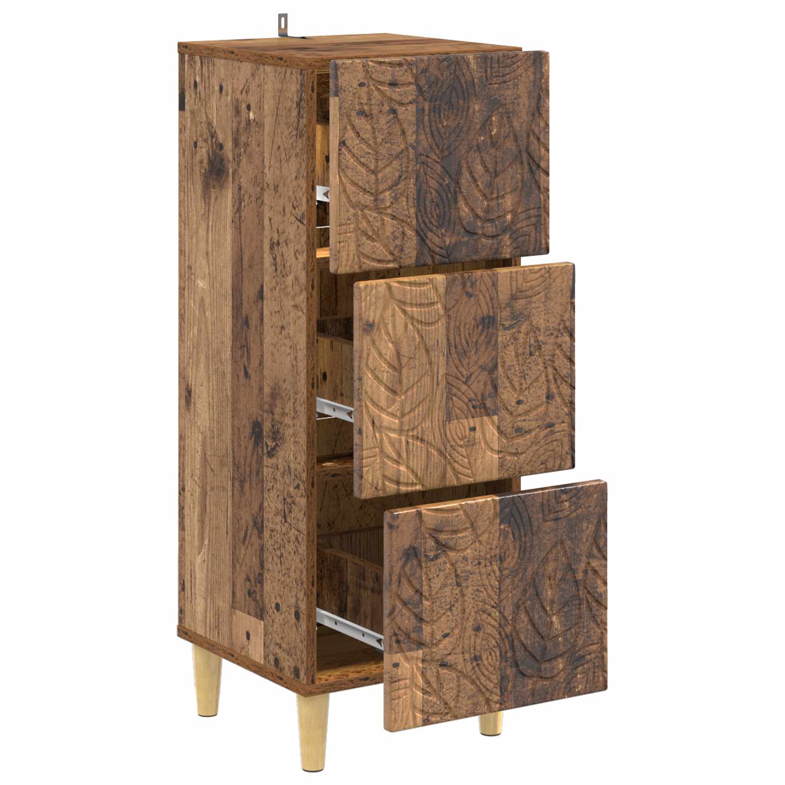 Armoire à tiroirs Bois ancien 33 x 34,5 x 90 cm - XIOS