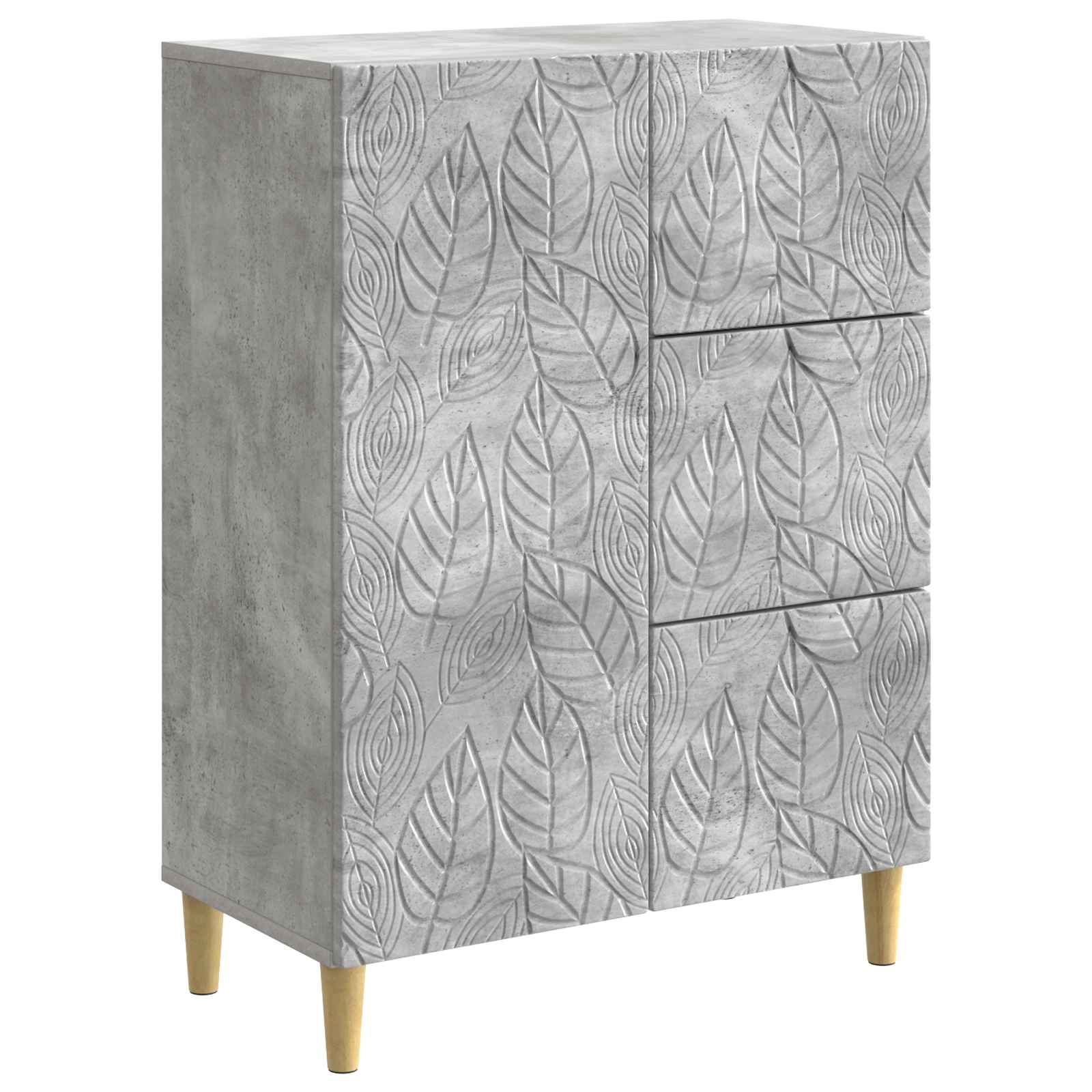 Buffet Gris béton 66 x 34,5 x 90 cm Bois d'ingénierie - XIOS