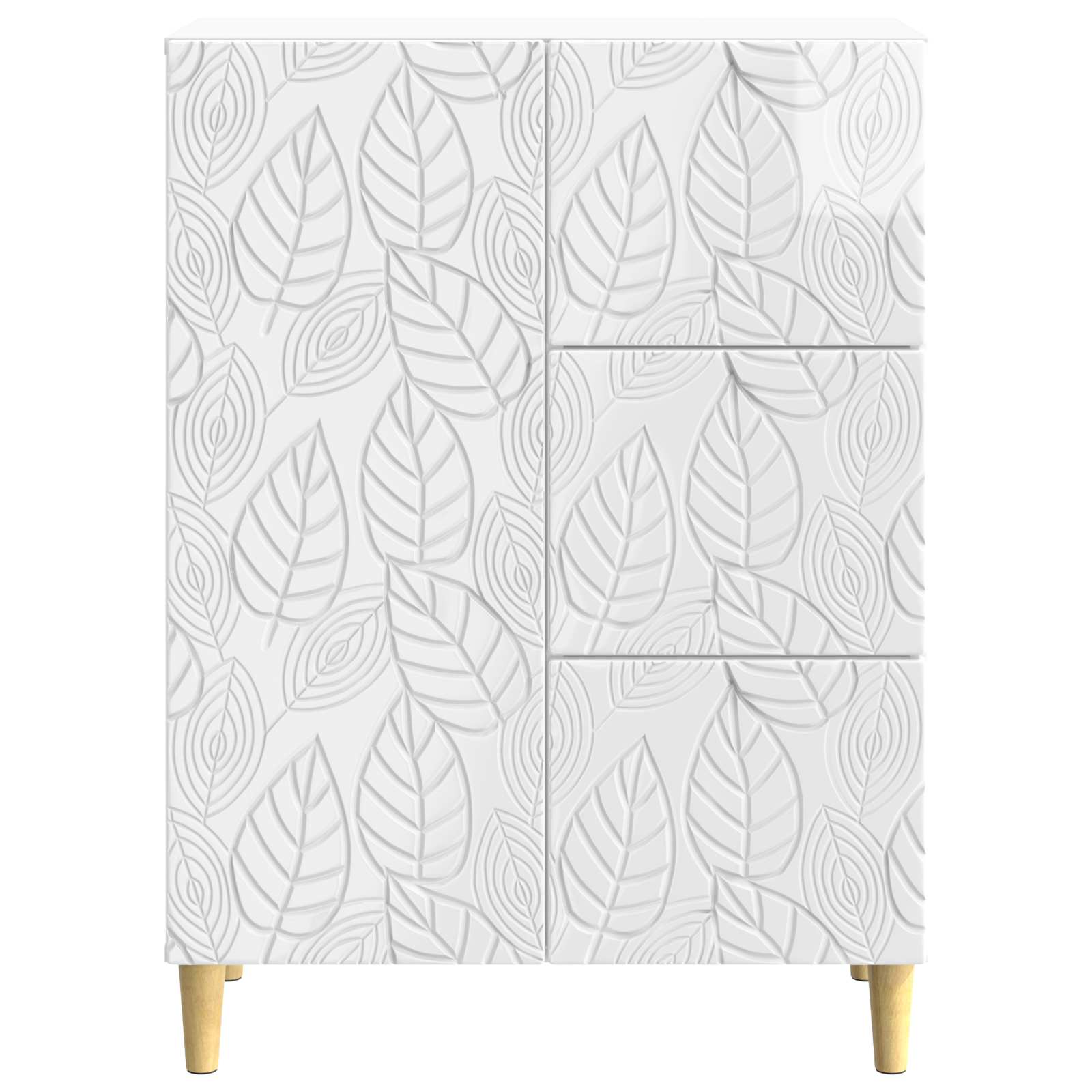 Buffet Blanc brillant 66 x 34,5 x 90 cm Bois d'ingénierie - XIOS