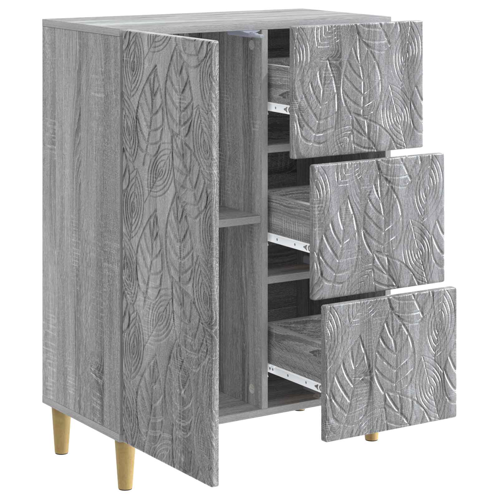 Buffet Sonoma gris 66 x 34,5 x 90 cm Bois d'ingénierie - XIOS