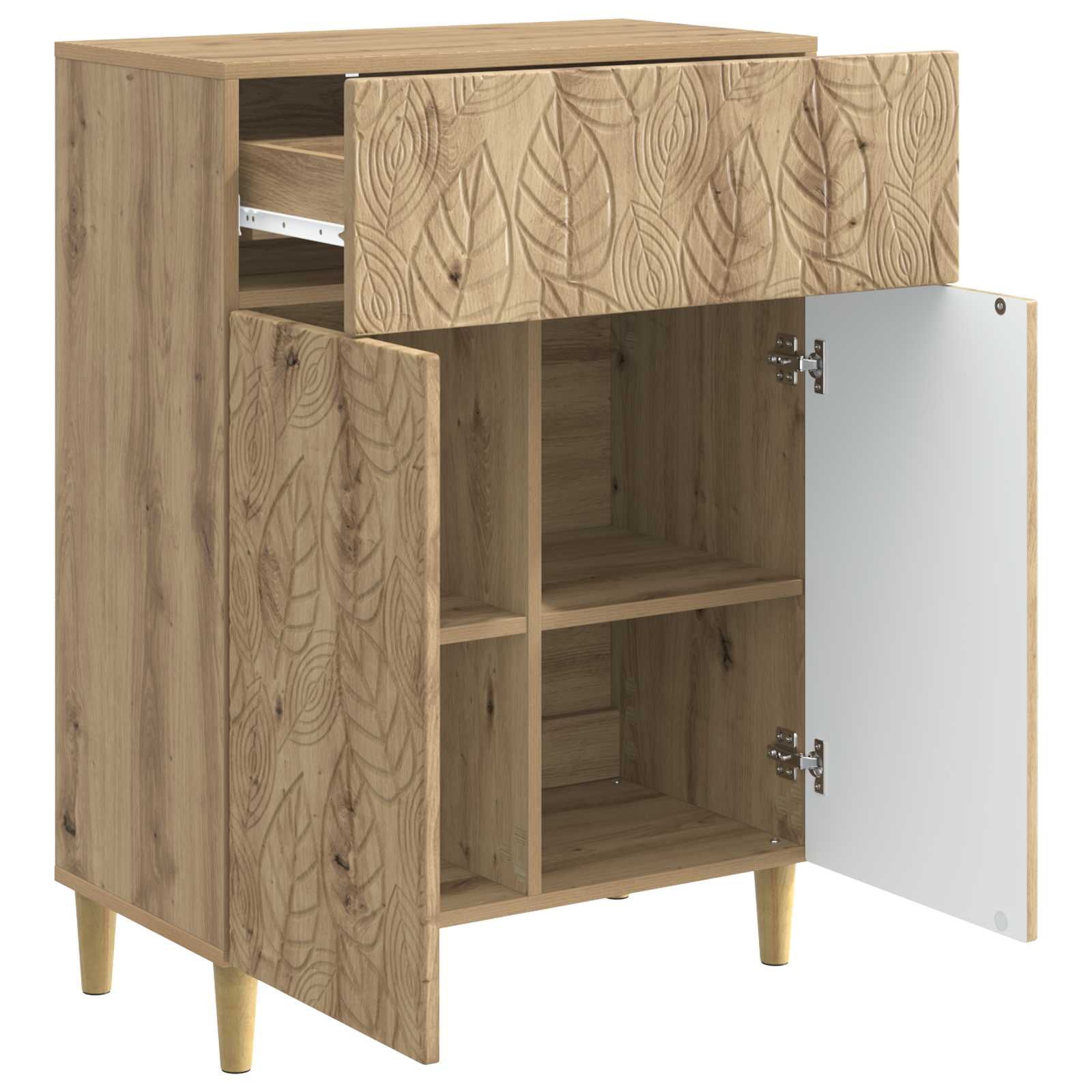 Buffet Chêne artisanal 66 x 34,5 x 90 cm Bois d'ingénierie - XIOS