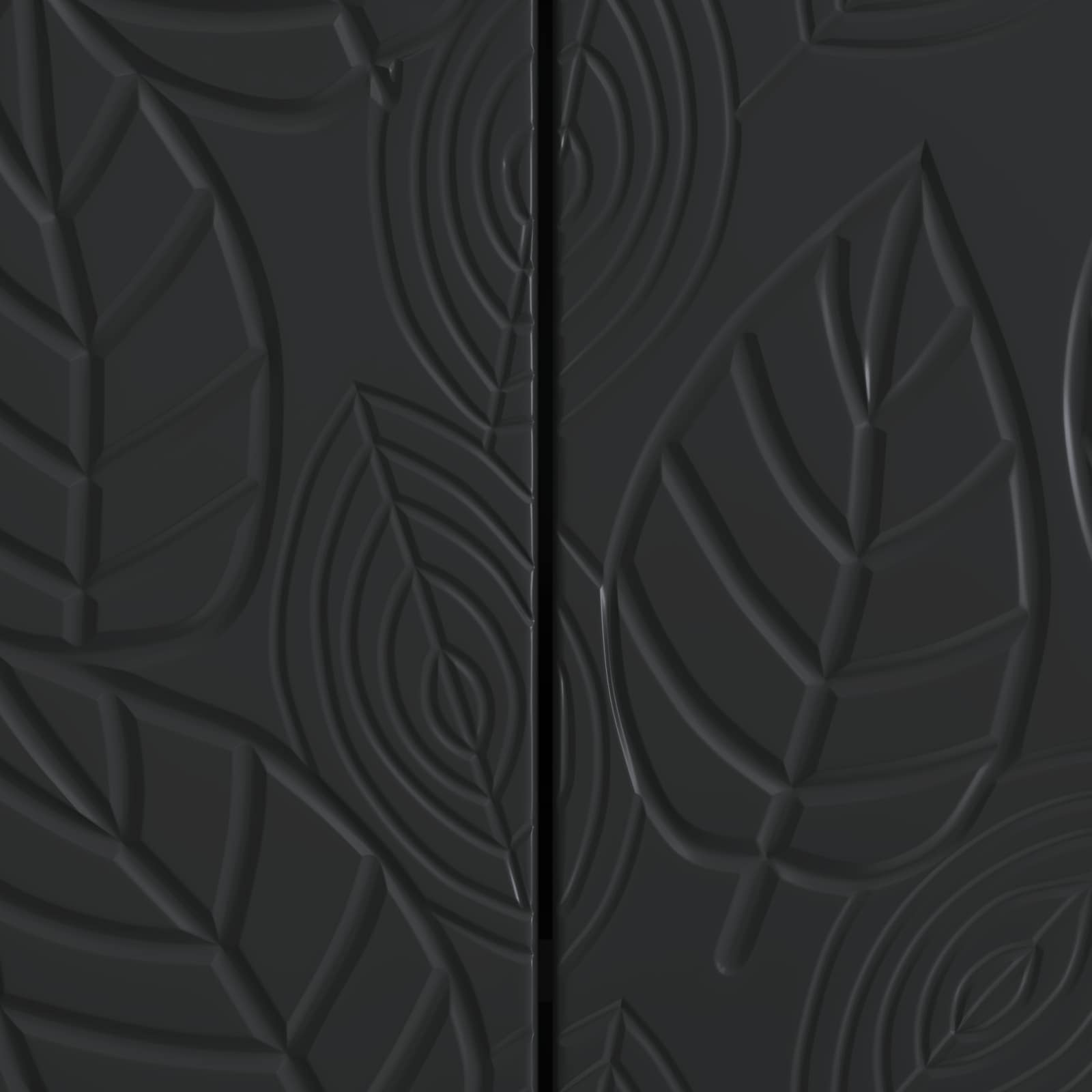 Buffet Noir 89 x 34,5 x 80 cm Bois d'ingénierie - XIOS