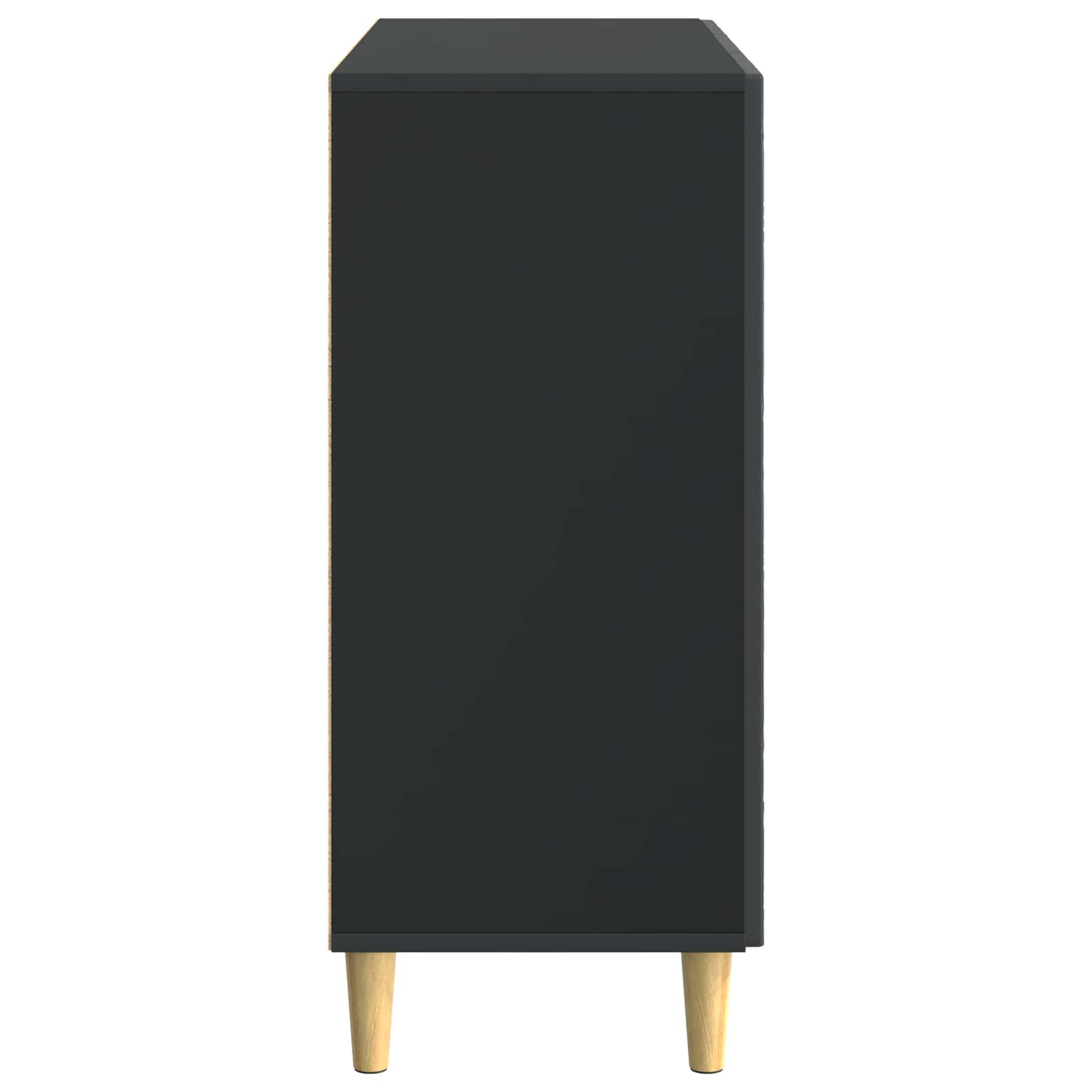 Buffet Noir 89 x 34,5 x 80 cm Bois d'ingénierie - XIOS