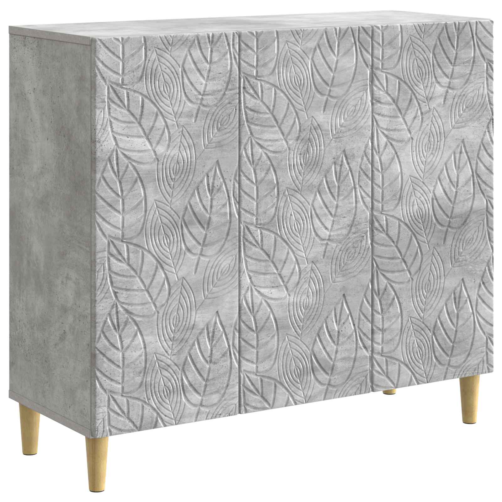 Buffet Gris béton 89 x 34,5 x 80 cm Bois d'ingénierie - XIOS
