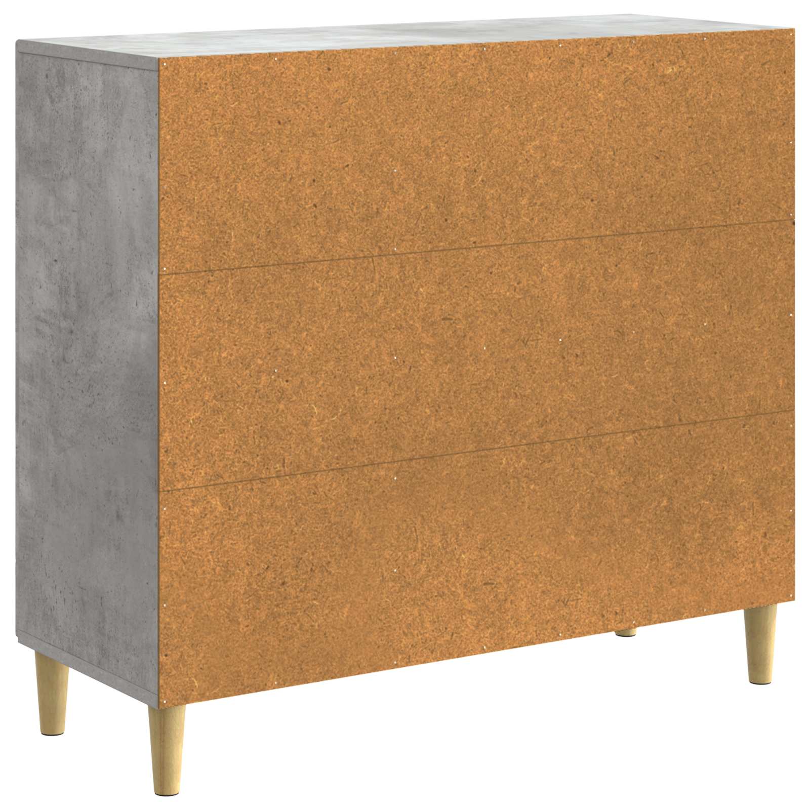 Buffet Gris béton 89 x 34,5 x 80 cm Bois d'ingénierie - XIOS