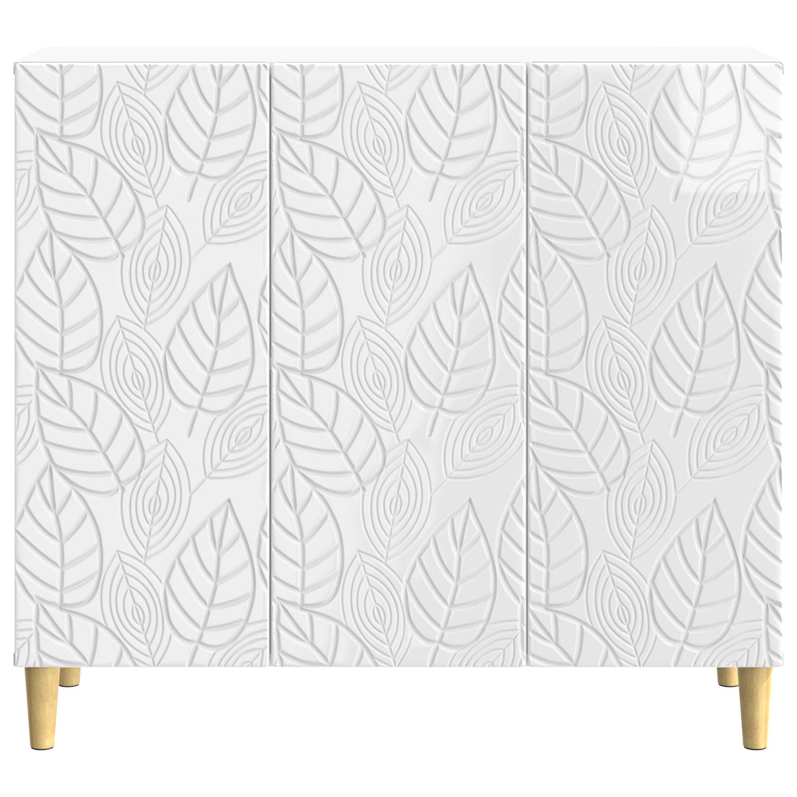 Buffet Blanc brillant 89 x 34,5 x 80 cm Bois d'ingénierie - XIOS