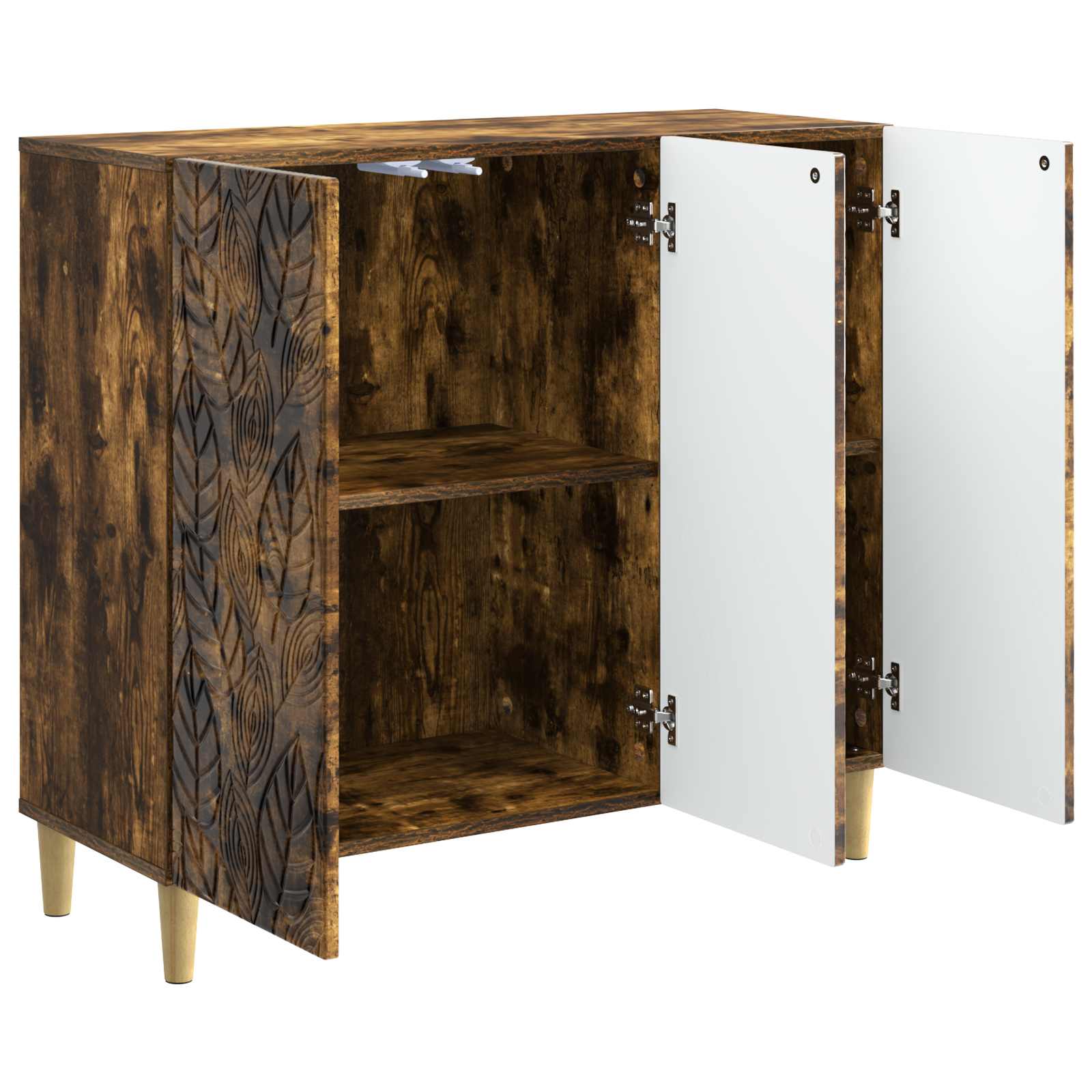 Buffet Chêne fumé 89 x 34,5 x 80 cm Bois d'ingénierie - XIOS