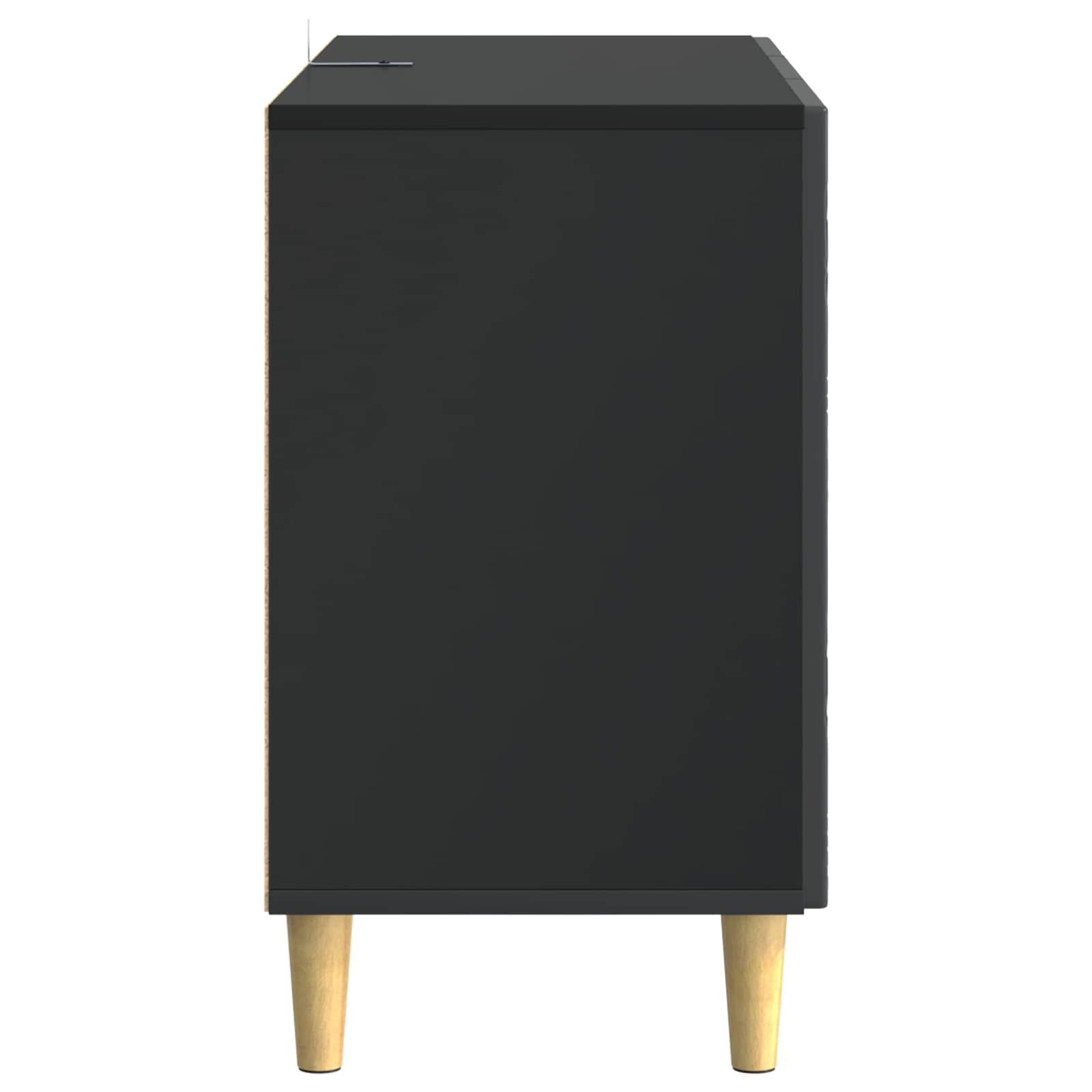 Buffet Noir 89 x 34,5 x 60 cm Bois d'ingénierie - XIOS