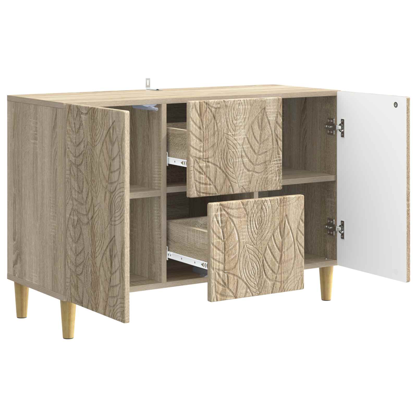 Buffet Chêne Sonoma 89 x 34,5 x 60 cm Bois d'ingénierie - XIOS