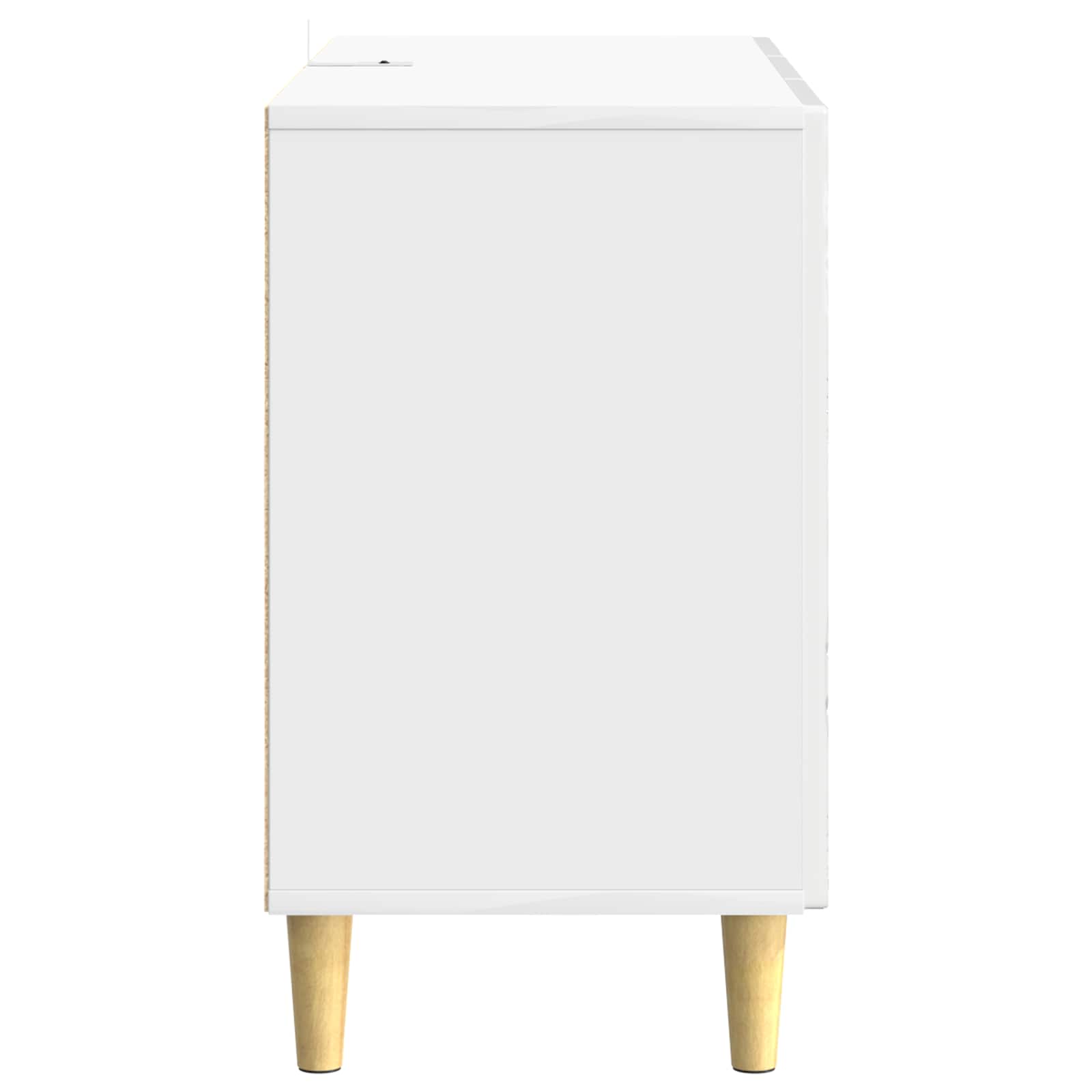 Buffet Blanc brillant 89 x 34,5 x 60 cm Bois d'ingénierie - XIOS