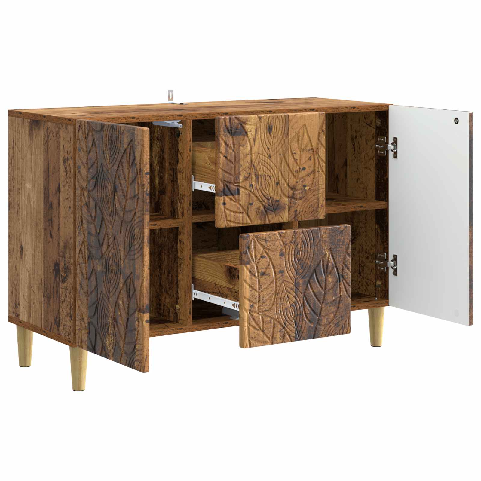 Buffet Bois ancien 89 x 34,5 x 60 cm Bois d'ingénierie - XIOS