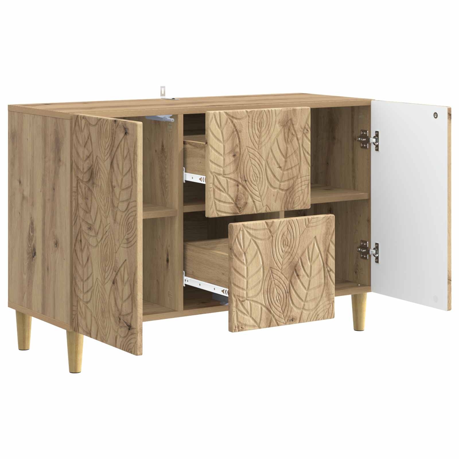 Buffet Chêne artisanal 89 x 34,5 x 60 cm Bois d'ingénierie - XIOS