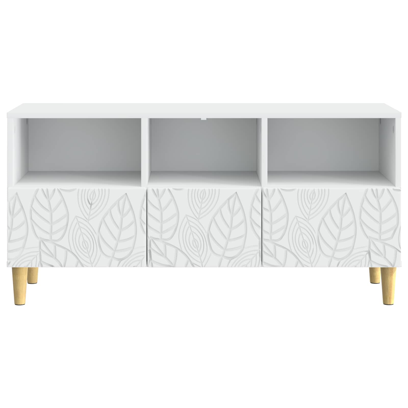 Meuble TV 102 x 34,5 x 50 cm Blanc Bois d'ingénierie - XIOS