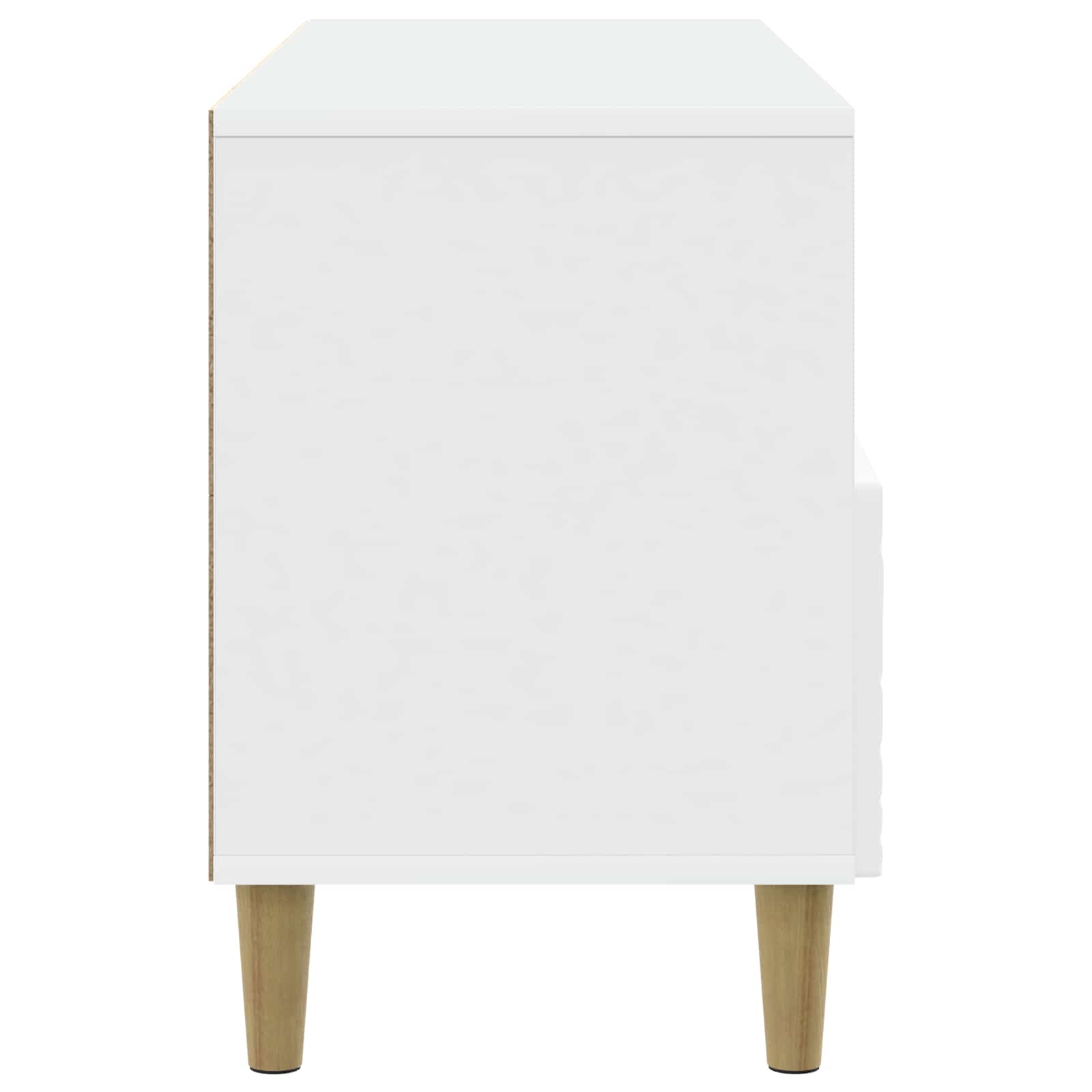 Meuble TV 102 x 34,5 x 50 cm Blanc Bois d'ingénierie - XIOS