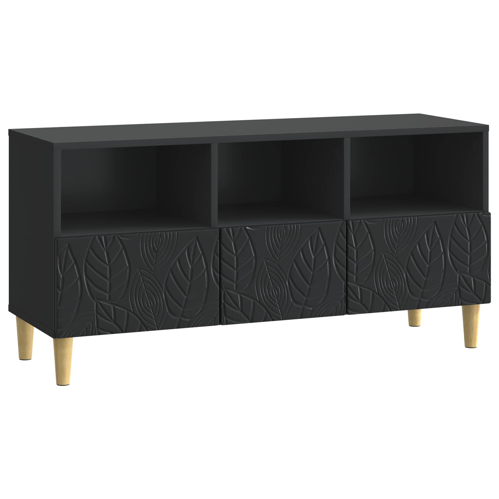 Meuble TV 102 x 34,5 x 50 cm Noir Bois d'ingénierie - XIOS