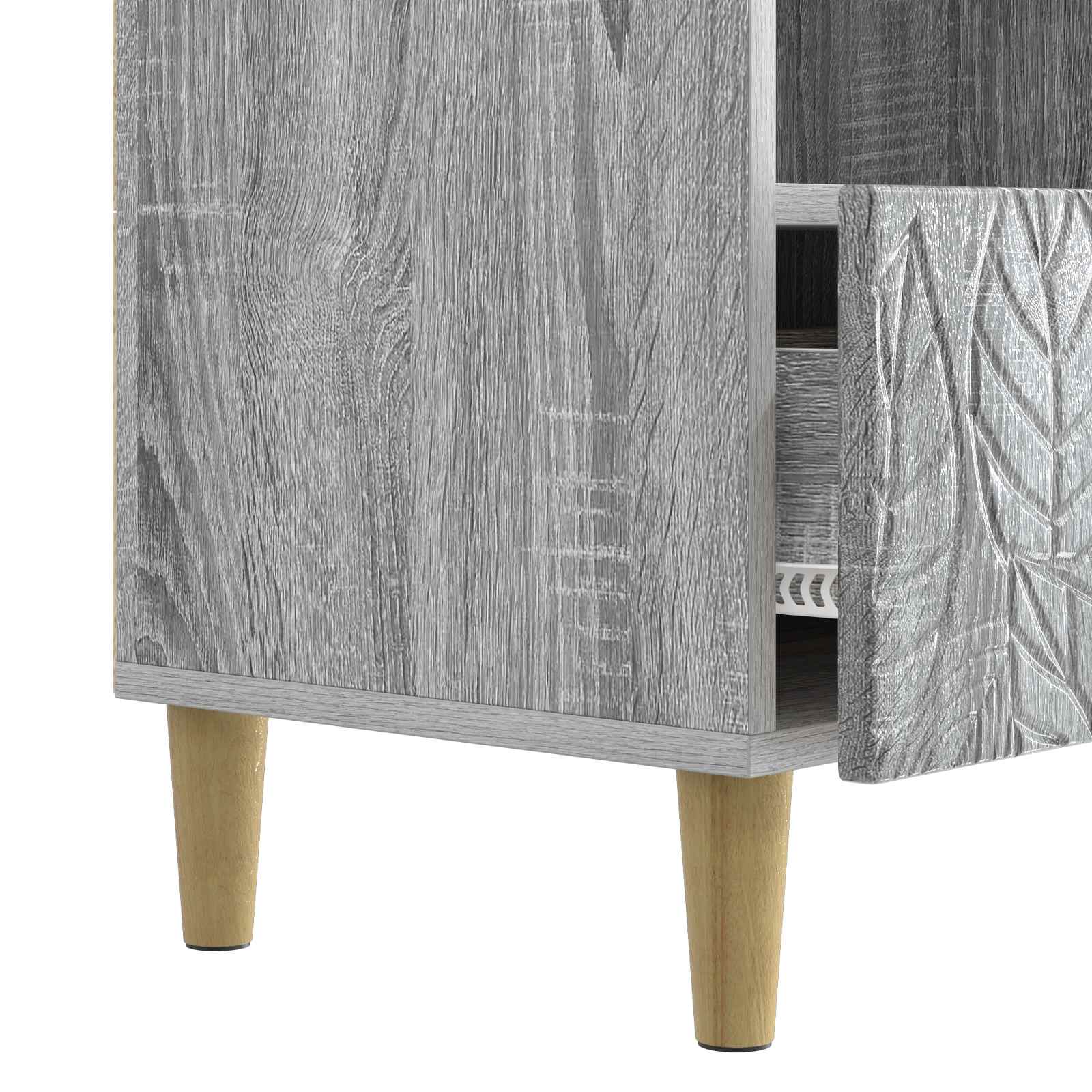 Meuble TV 102 x 34,5 x 50 cm Sonoma gris Bois d'ingénierie - XIOS