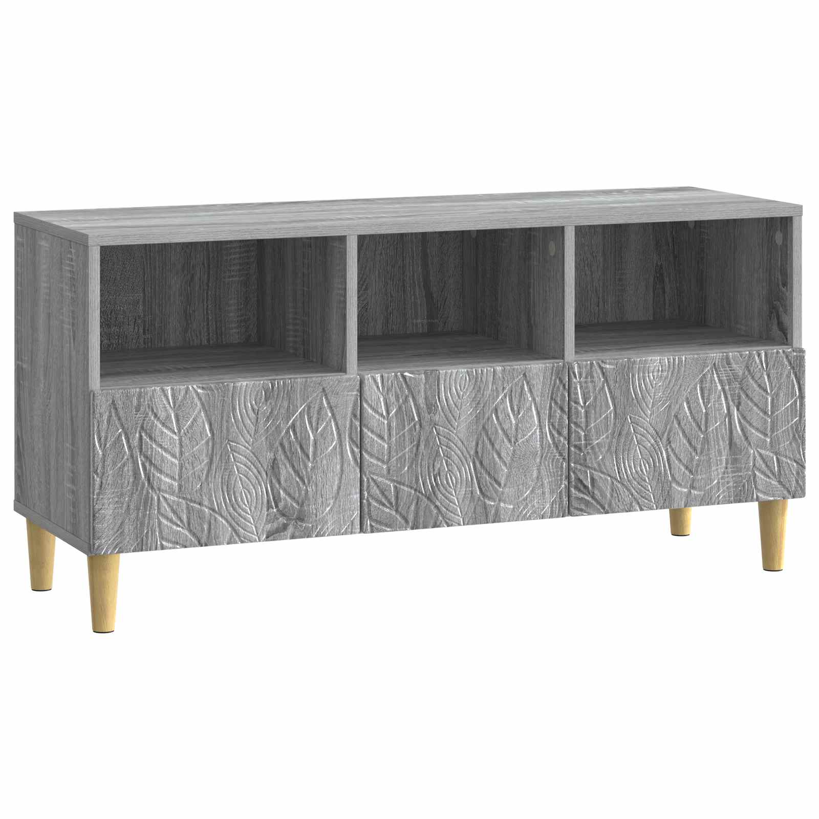 Meuble TV 102 x 34,5 x 50 cm Sonoma gris Bois d'ingénierie - XIOS