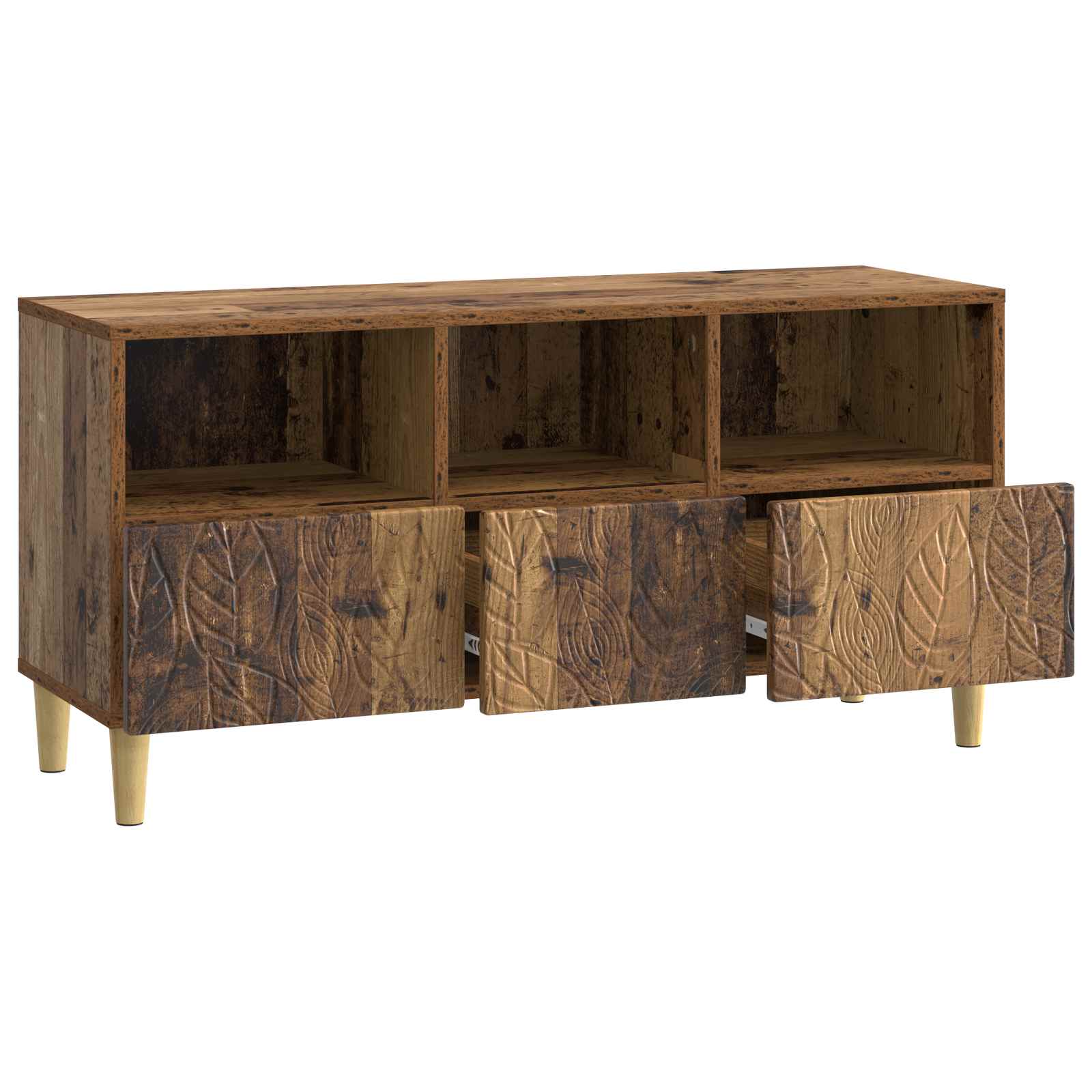 Meuble TV 102 x 34,5 x 50 cm Bois ancien Bois d'ingénierie - XIOS