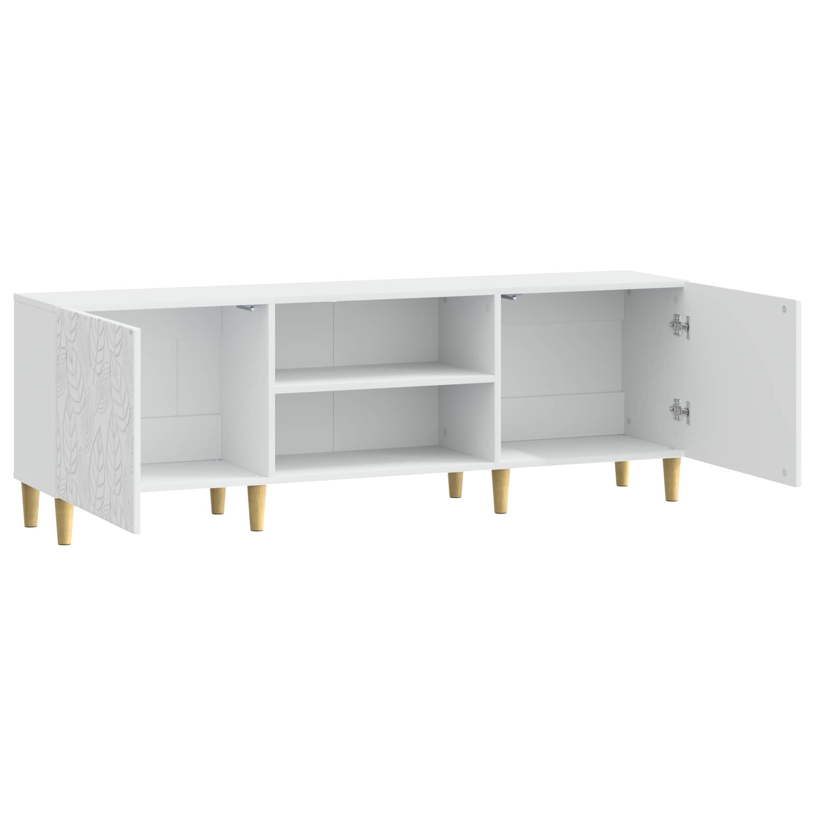 Meuble TV 150 x 31 x 50 cm Blanc Bois d'ingénierie - XIOS