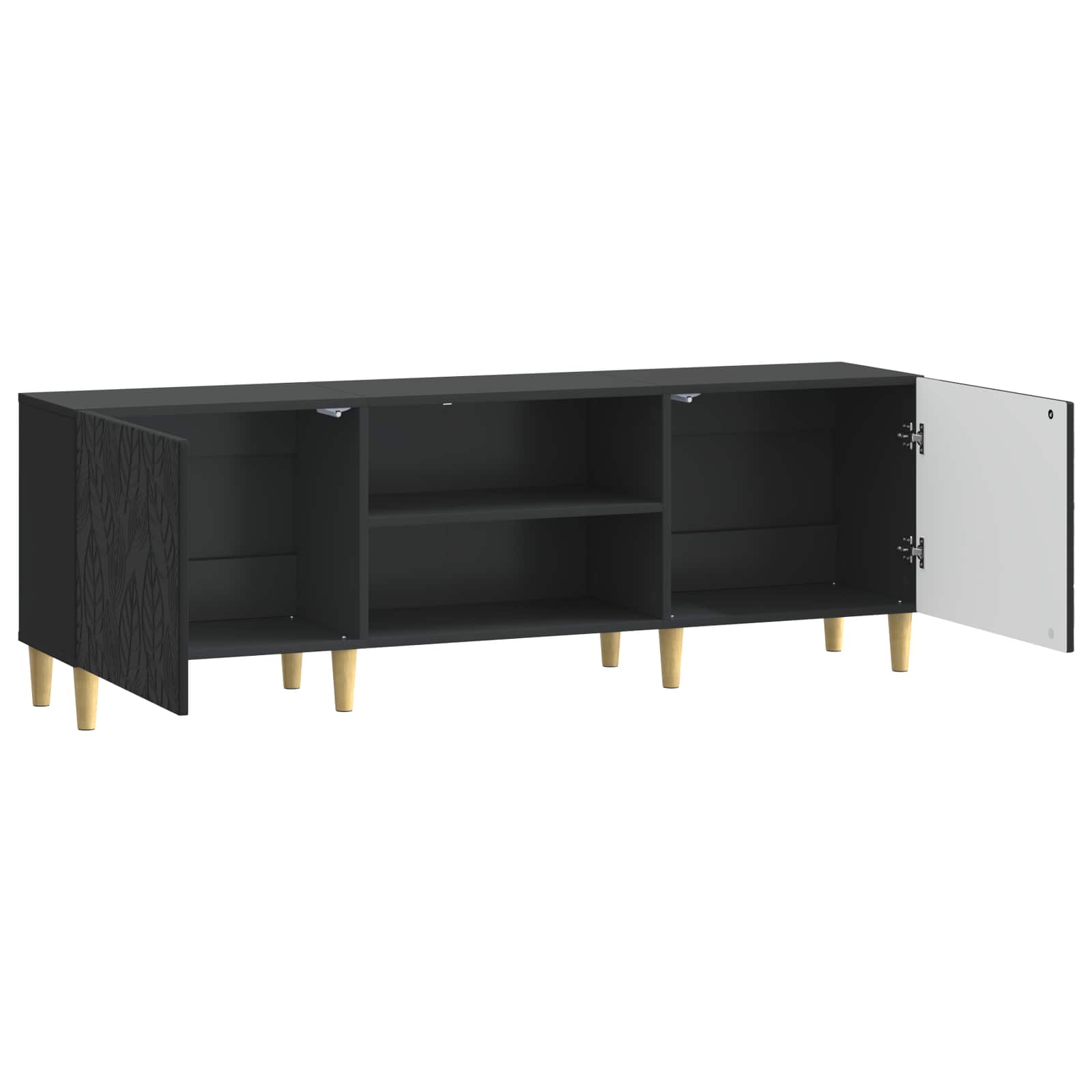 Meuble TV 150 x 31 x 50 cm Noir Bois d'ingénierie - XIOS