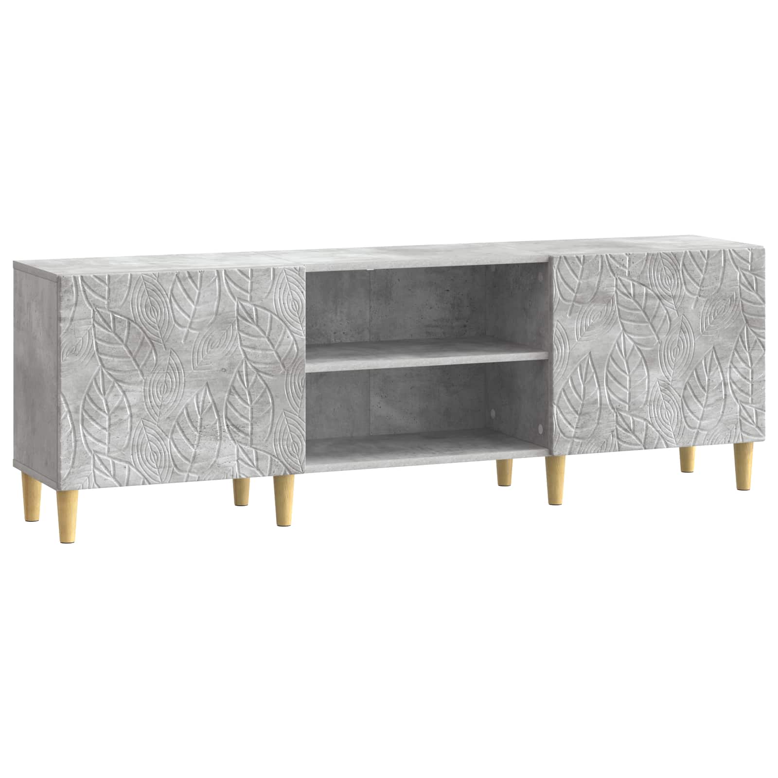 Meuble TV 150 x 31 x 50 cm Gris béton Bois d'ingénierie - XIOS