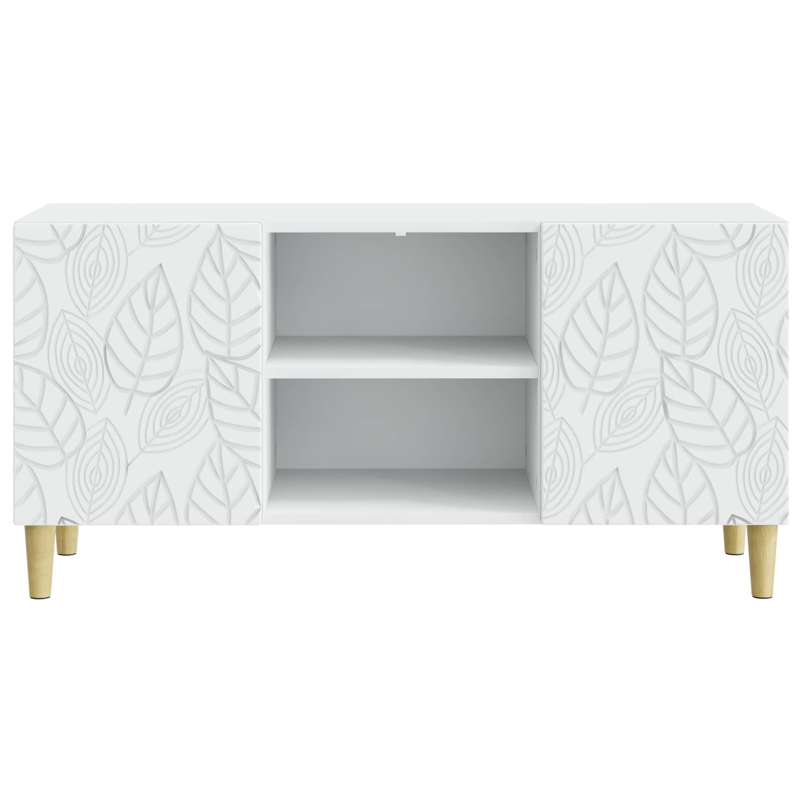 Meuble TV 102 x 34,5 x 50 cm Blanc Bois d'ingénierie - XIOS