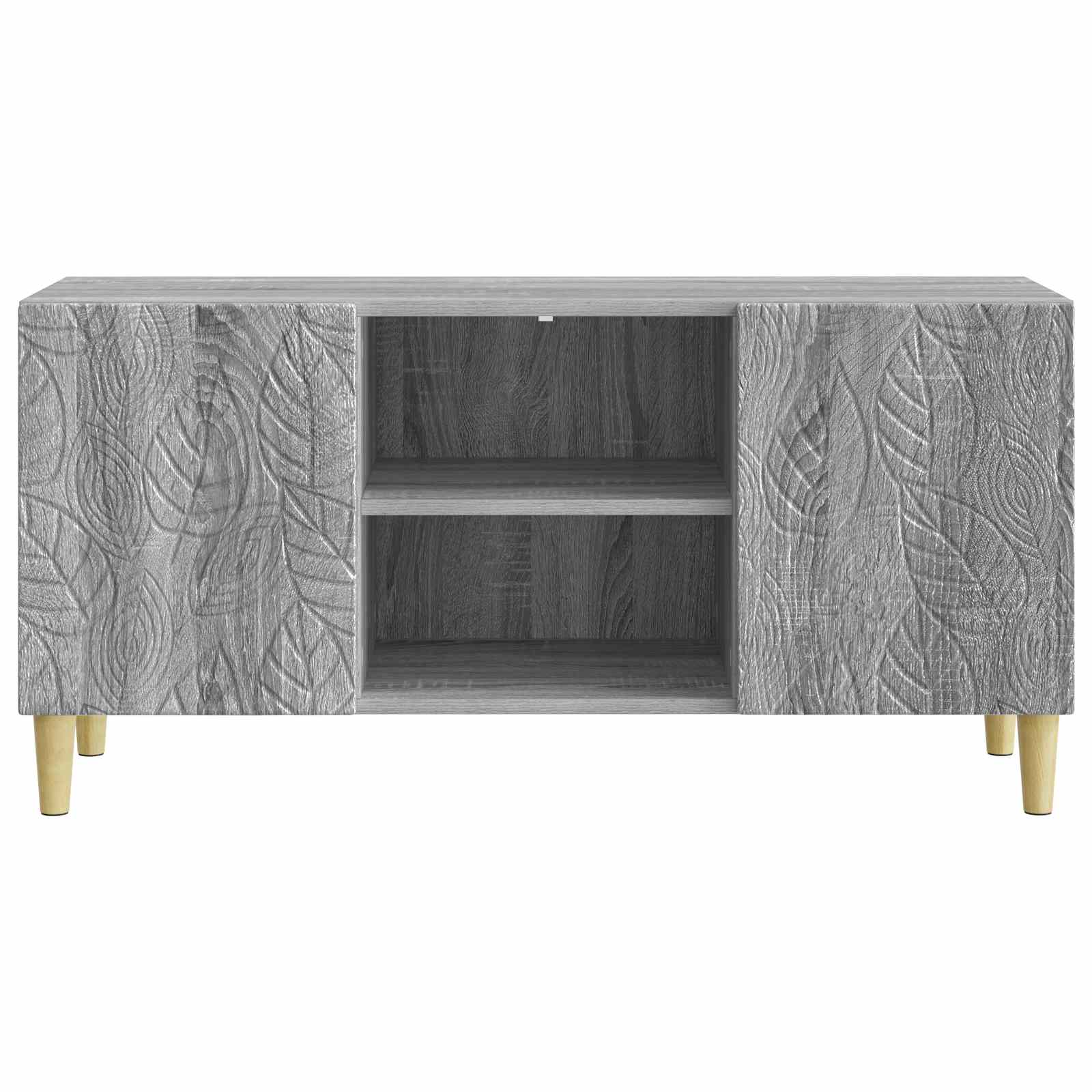 Meuble TV 102 x 34,5 x 50 cm Sonoma gris Bois d'ingénierie - XIOS
