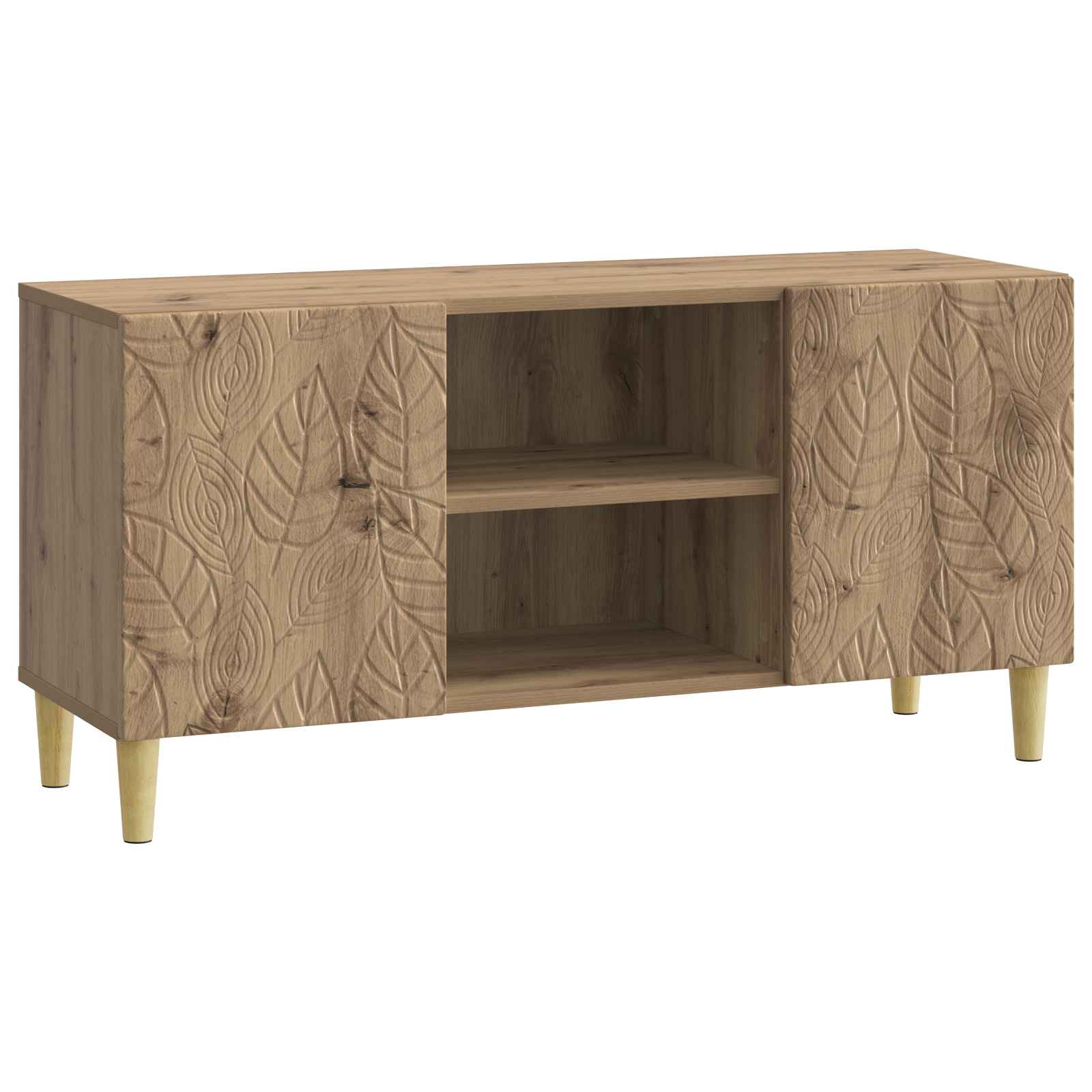 Meuble TV 102 x 34,5 x 50 cm Chêne artisanal Bois d'ingénierie - XIOS